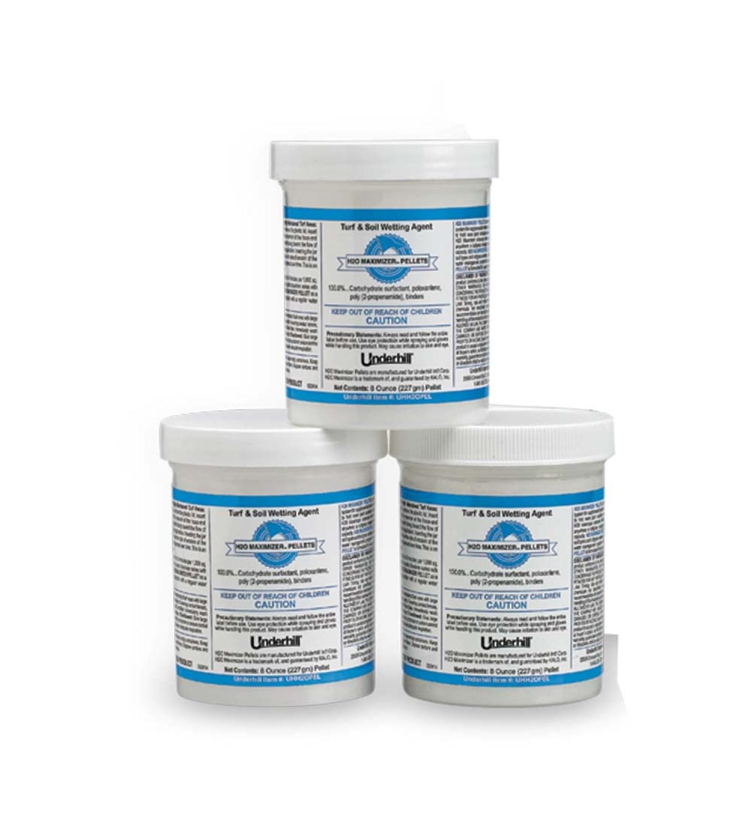 Underhill UHPEL-6 Hydro-Wet Pellets - Soil Surfactant for Lawn, Garden, Golf Greens - 3 Tablets/Pack - Buy Online on SooperMarket.com
