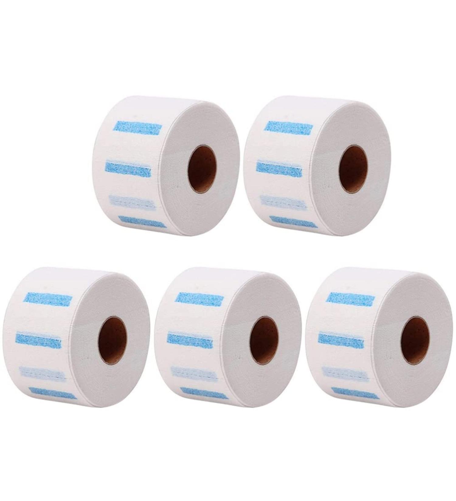 minkissy 5 Rolls Neck Paper Neck Paper Barber Neck Strips Neck Strips Barber Hair Cut Neck Tape Barber Neckband Haircut Neck Strips Shaving Salon Neck Band Paper Towel Roll Disposable - Buy Online on SooperMarket.com
