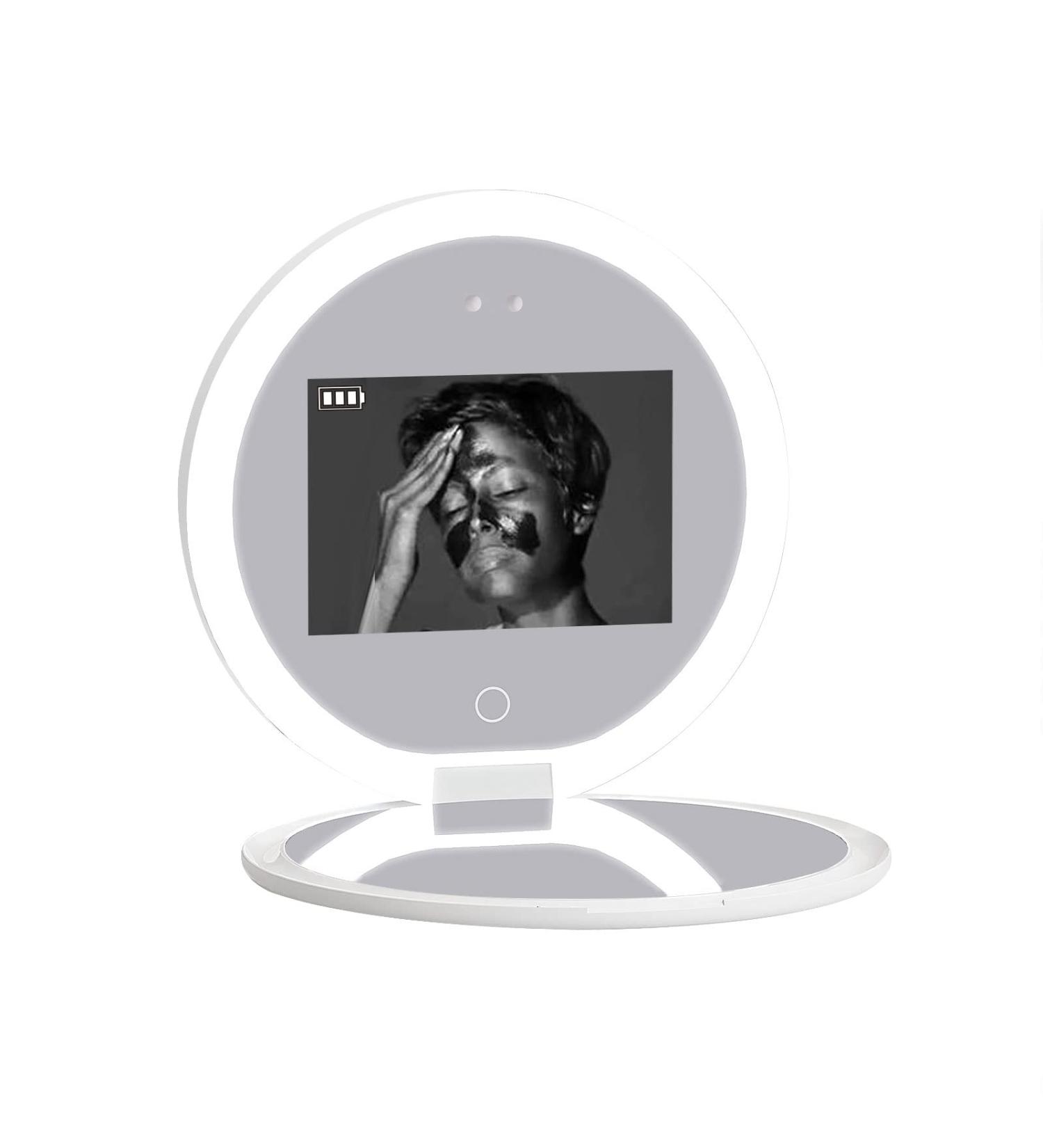 Hansong Compact UV Camera Mirror 2X Magnification Travel Makeup Handheld Pocket Mirror - Buy Online on SooperMarket.com