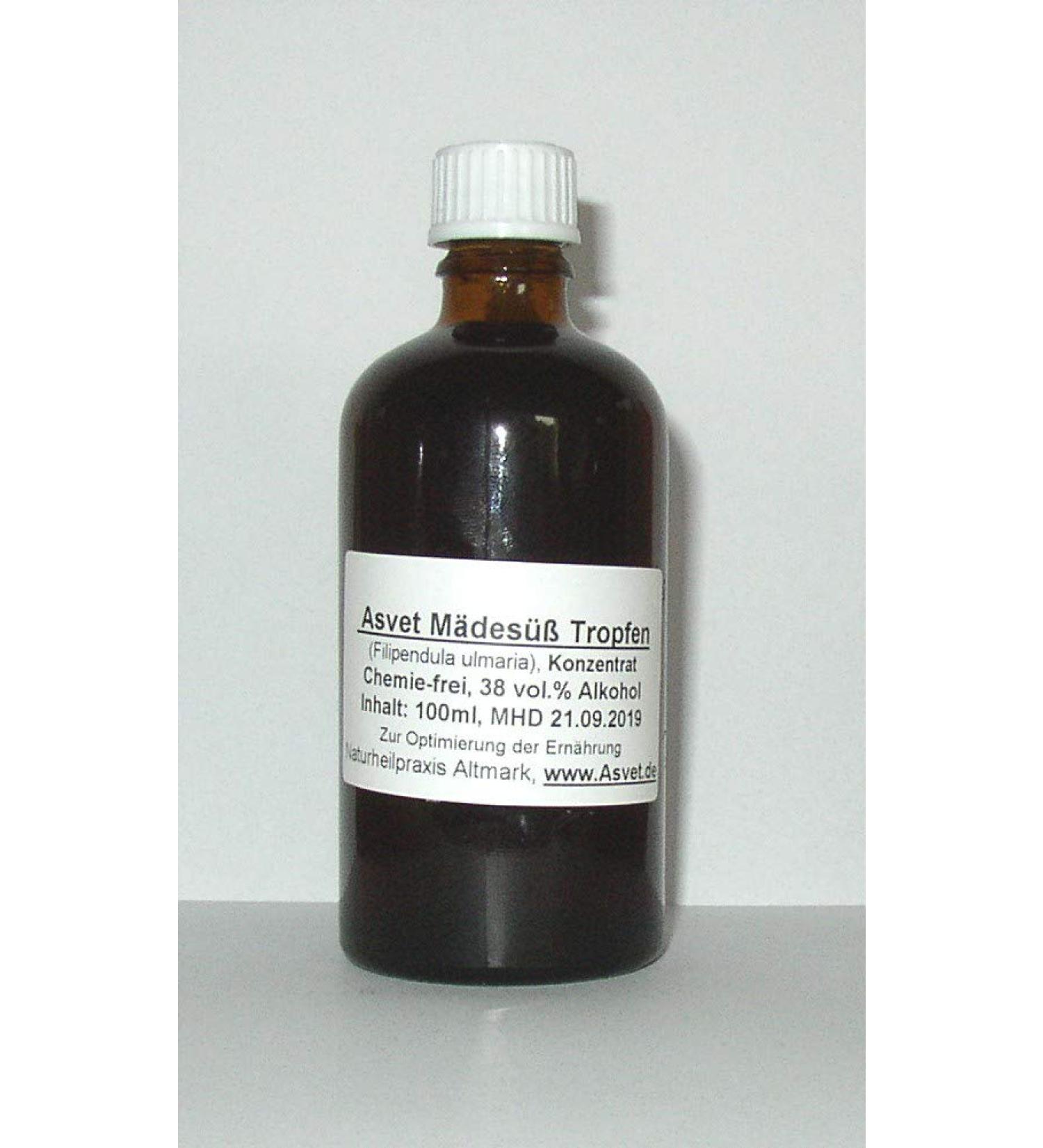 100ml meadowsweet tincture drops filipendula preparation without chemicals handmade 100% vegan and natural!