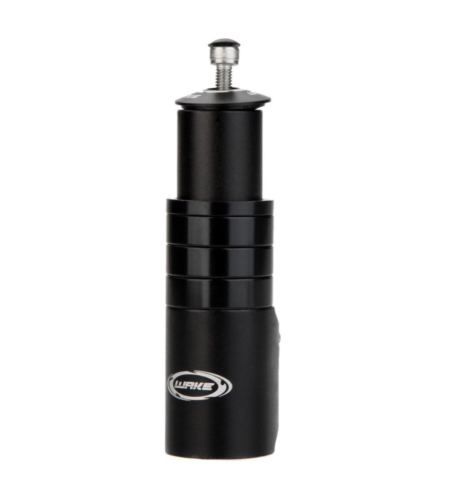 Wake Bike Stem Riser | Fork Extender for Mountain, Road, MTB, BMX, Fixie | Adjustable Aluminium Alloy | Black - Buy Online on SooperMarket.com