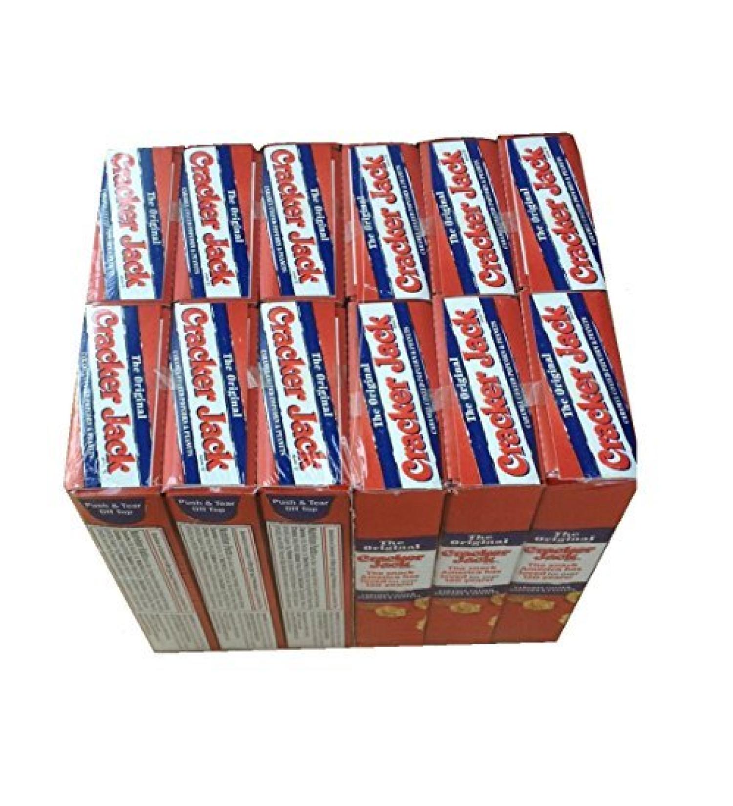 Cracker Jacks Original 12 Packs of 1 Oz Caramel Coated Popcorn & Peanuts