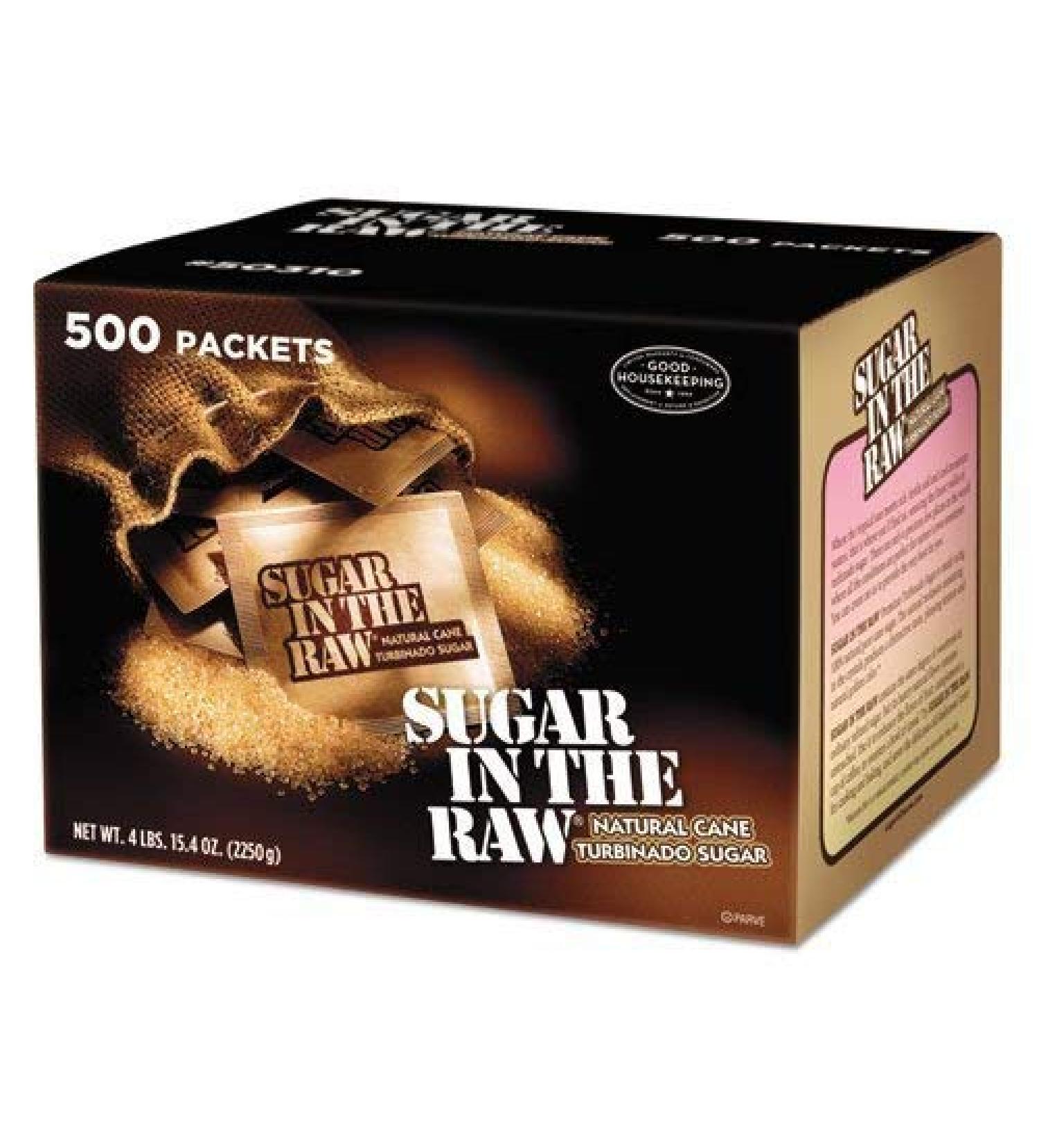 Sugar in the Raw - Sugar Packets, Raw Sugar, 0.18 oz Packets, 500 per Carton 827749 (DMi CT by Sugar in the Raw 500 Count (Pack of 1)