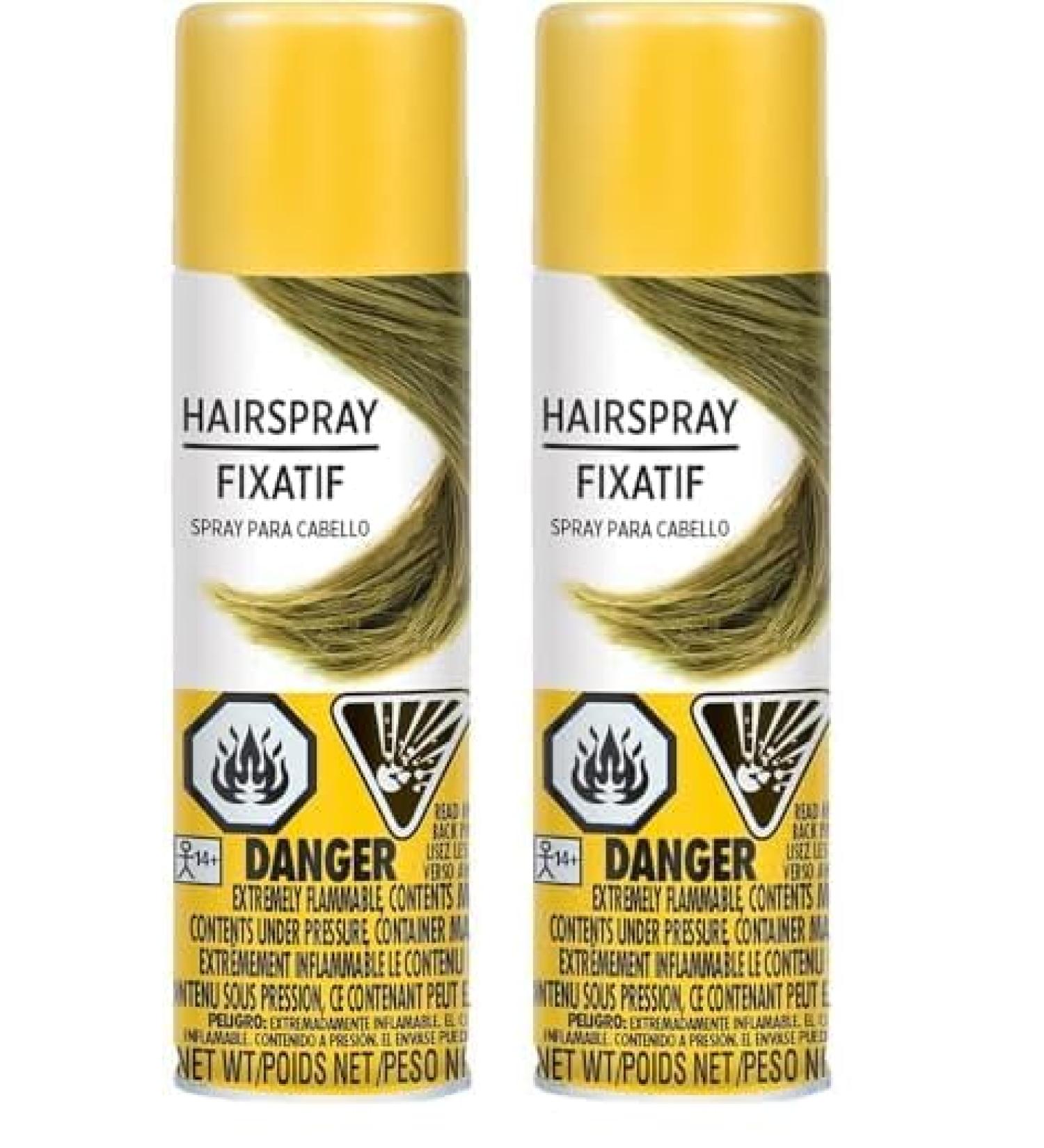 amscan Hair Spray Yellow 3 Oz (Pack of 2)