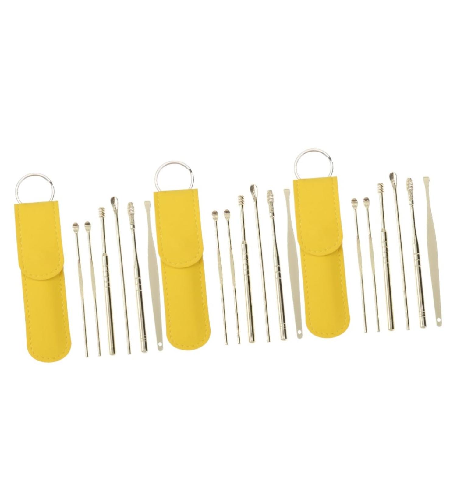 Healvian Ear Picking Tool Set - 3 Pieces | Stainless Steel Earring Cleaner & Earwax Remover Kit - Buy Online on SooperMarket.com
