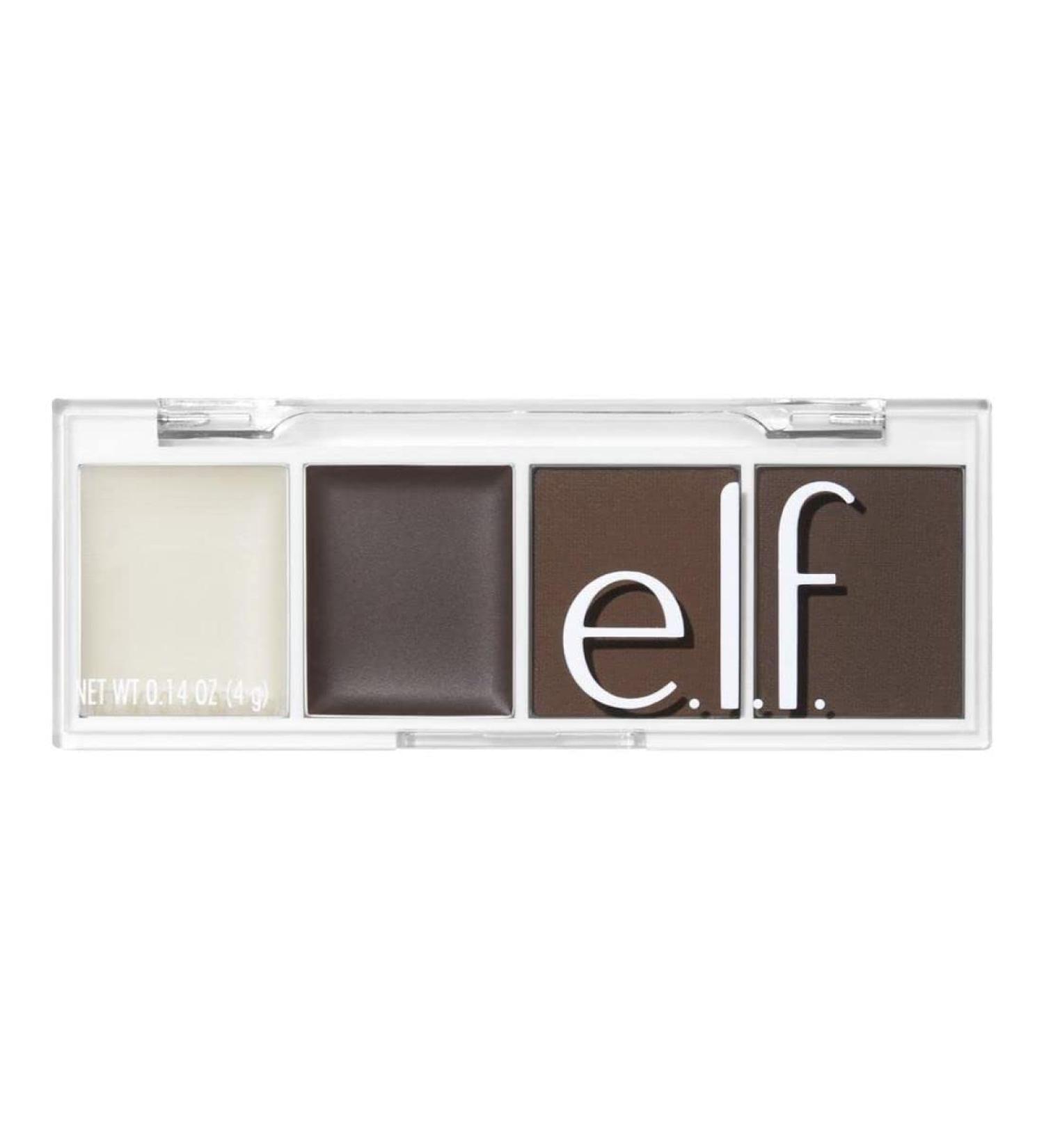 e.l.f. Bite-Size Brow Mini Quad Kit - Dark Brown 0.14 Oz - Buy Online on SooperMarket.com