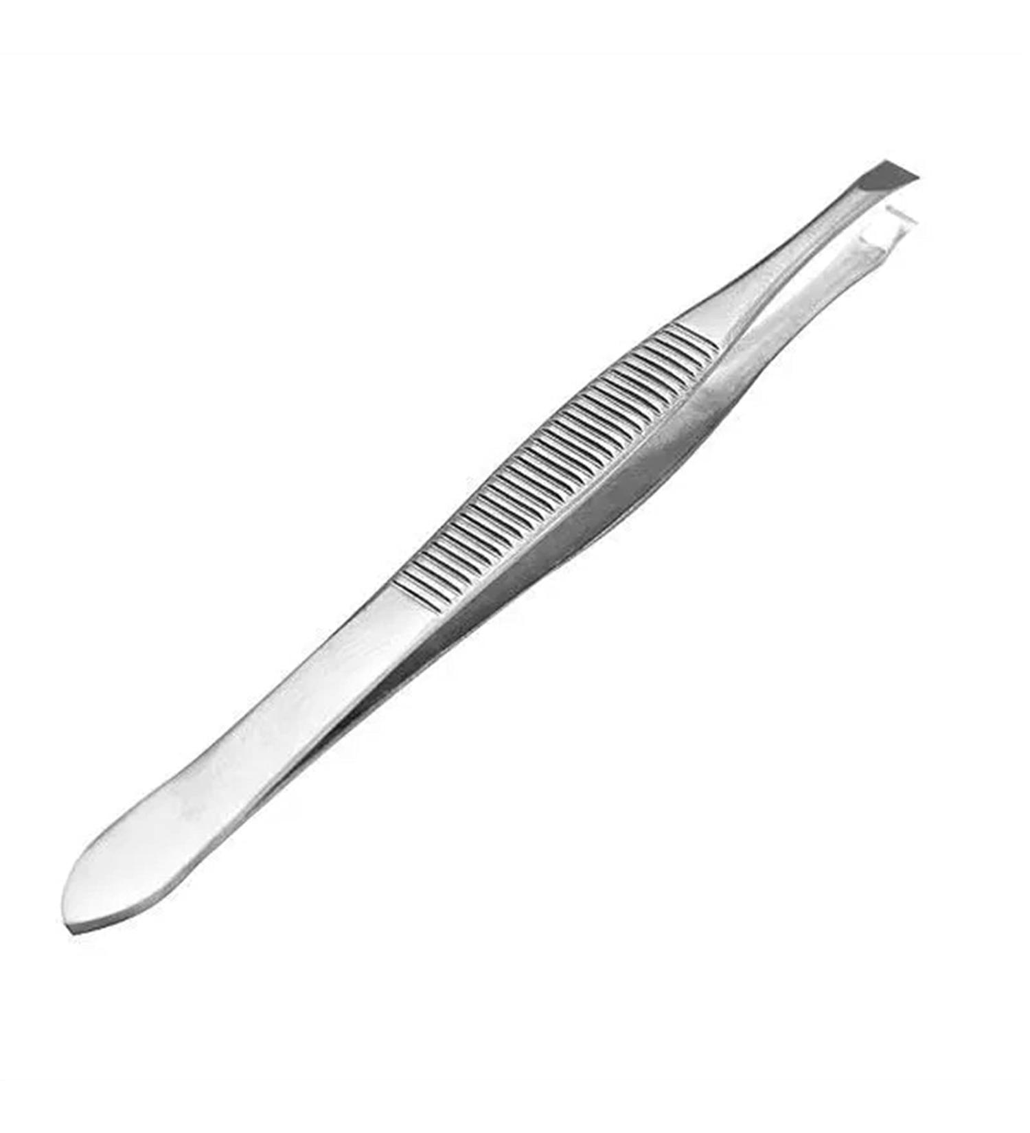 Tweezers Stainless Steel Eyebrows Tweezers Hair Removal Clip Precision Tweezers Set Silver - Buy Online on SooperMarket.com
