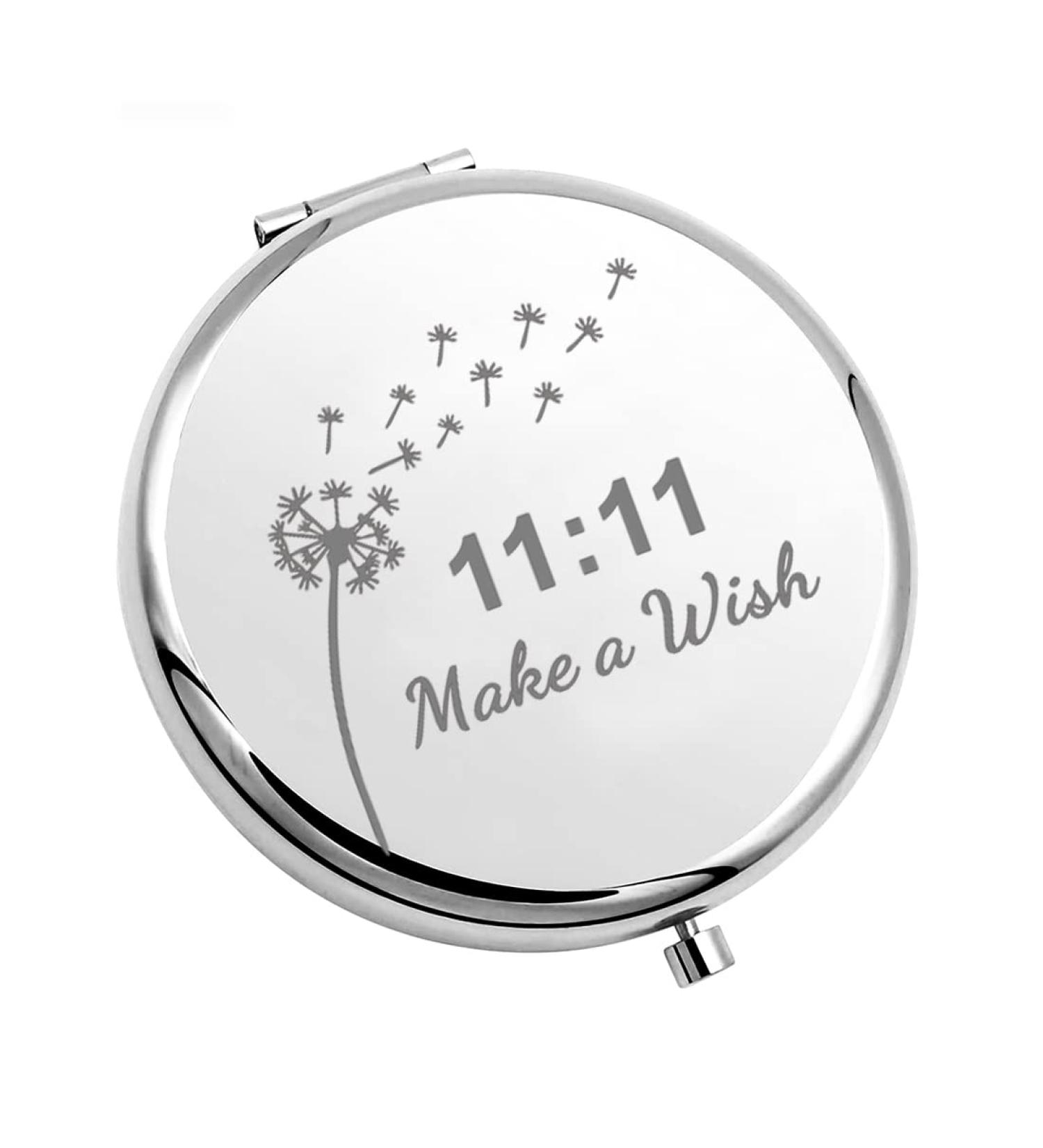 CHOORO Dandelion Wishing Pocket Mirror Gift 11 11 - Make a Wish Compact Mirror for Spiritual Wish Lovers - Buy Online on SooperMarket.com