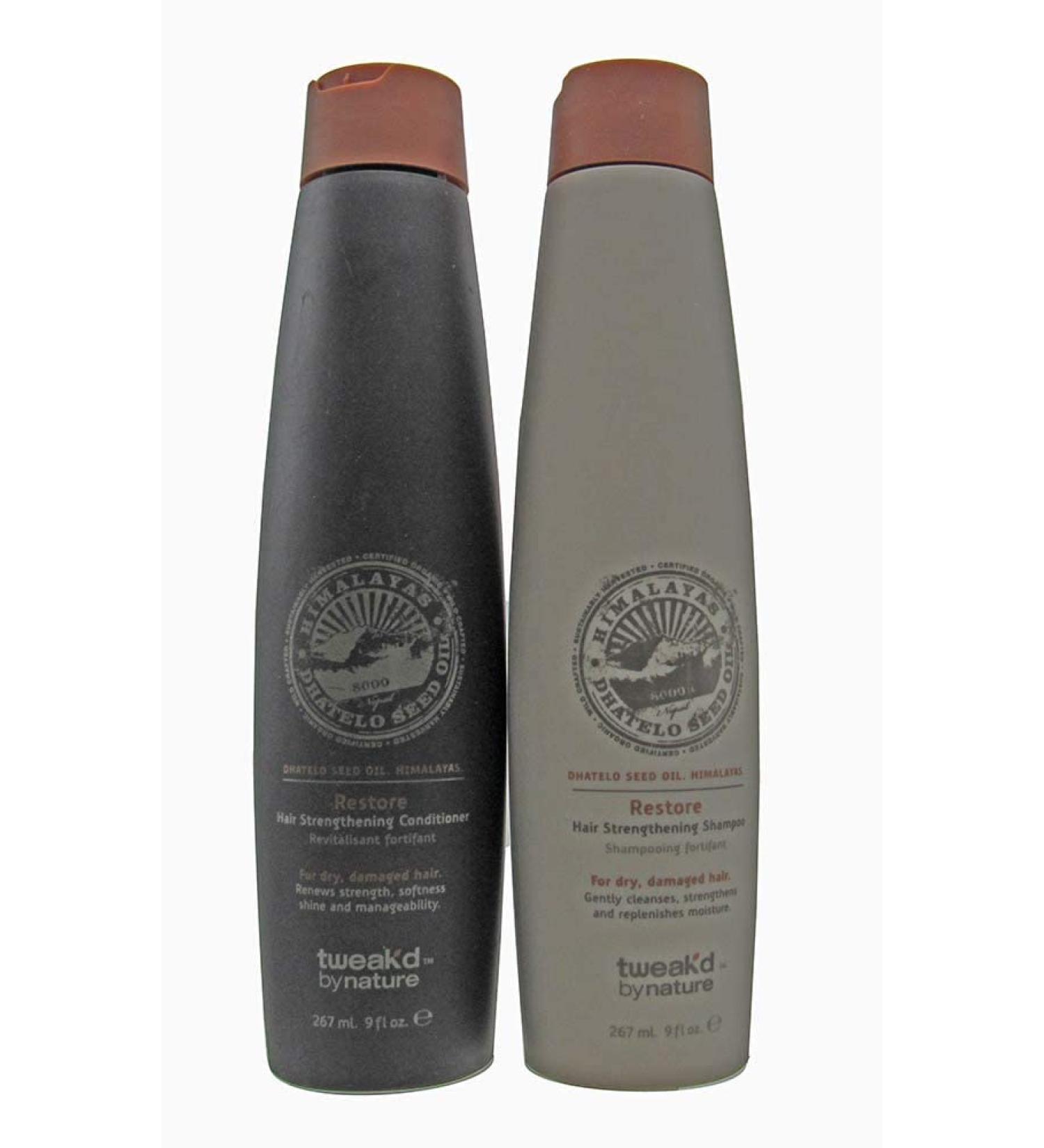 Tweak-d by Nature Restore Hair Strengthening Shampoo and Conditioner 9 fl. oz. each