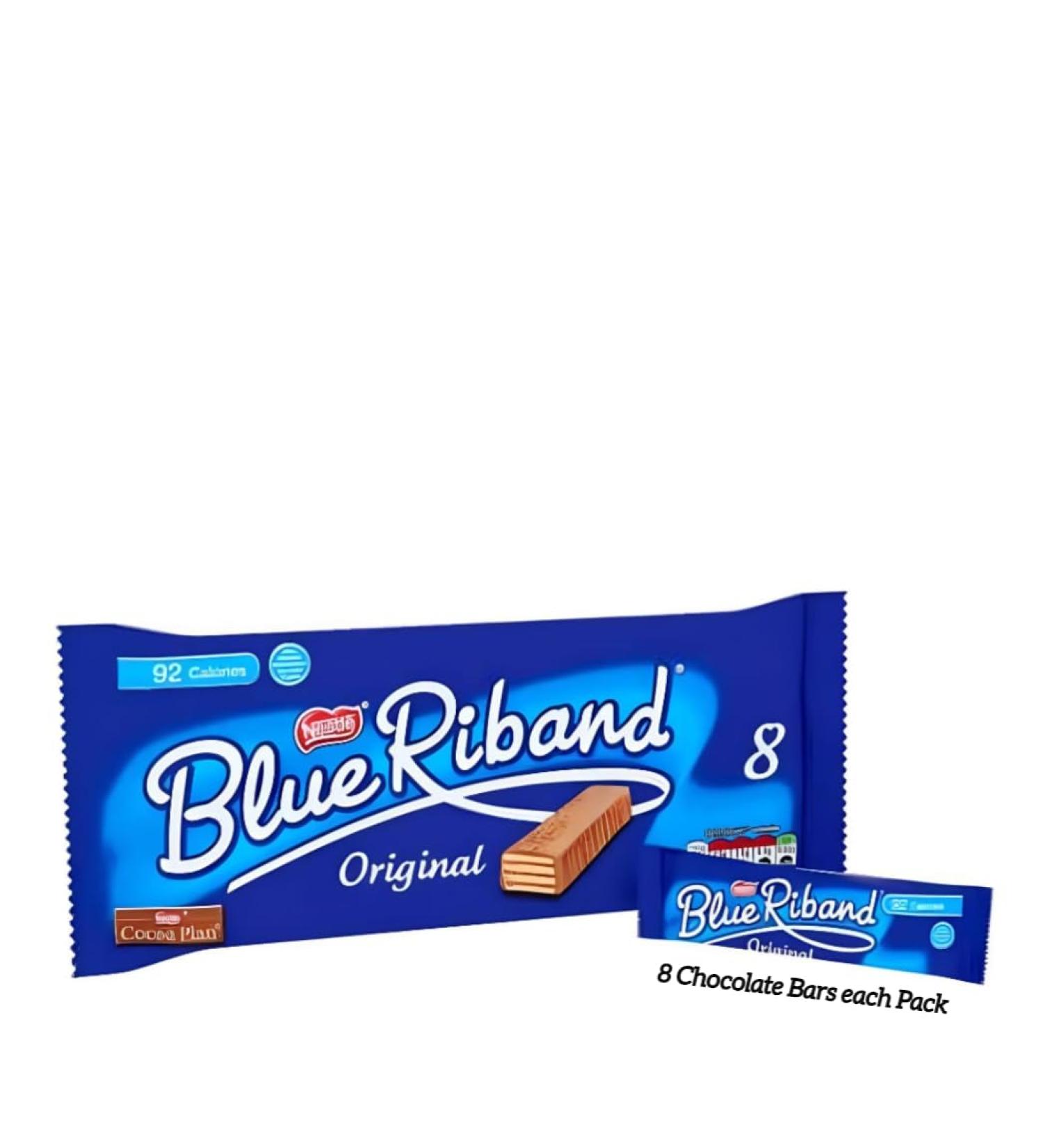 The Original Nestle Biscuit Bars with Milk Chocolate - BLUE RIBAND Milk Chocolate Biscuit Bars Having 8 Chocolate Bars Each Pack (Pack of Eight 18g) - Buy Online on SooperMarket.com
