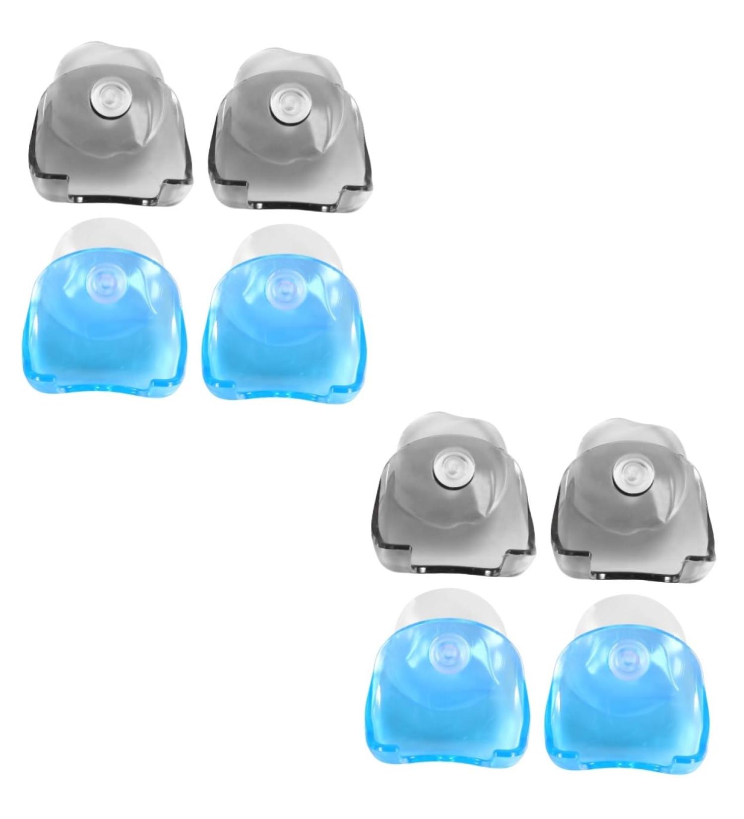 Osaladi 8-Piece Razor Holder Set - Wall Organizer Hooks for Clothes & Bathroom - Blue/Gray - Durable Plastic Rack - Perfect for Efficient Storage - Buy Online on SooperMarket.com