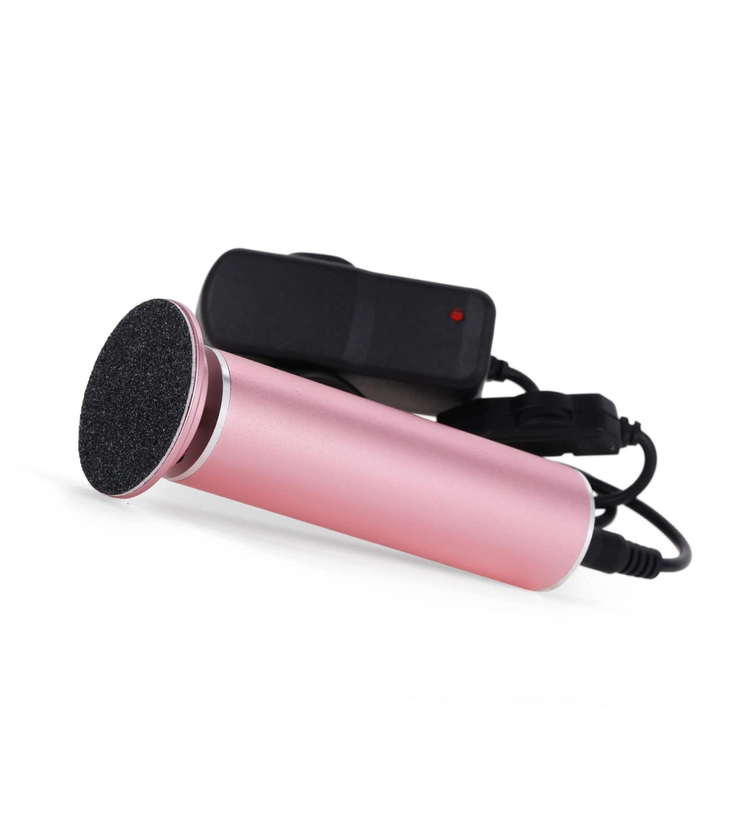 Adjustable Speed Electric Foot Callus Remover with 60 Replacement Sandpaper Discs | Powerful Pedicure Electronic Foot File for Dead Dry Hard Skin Calluses | Pink - Buy Online on SooperMarket.com