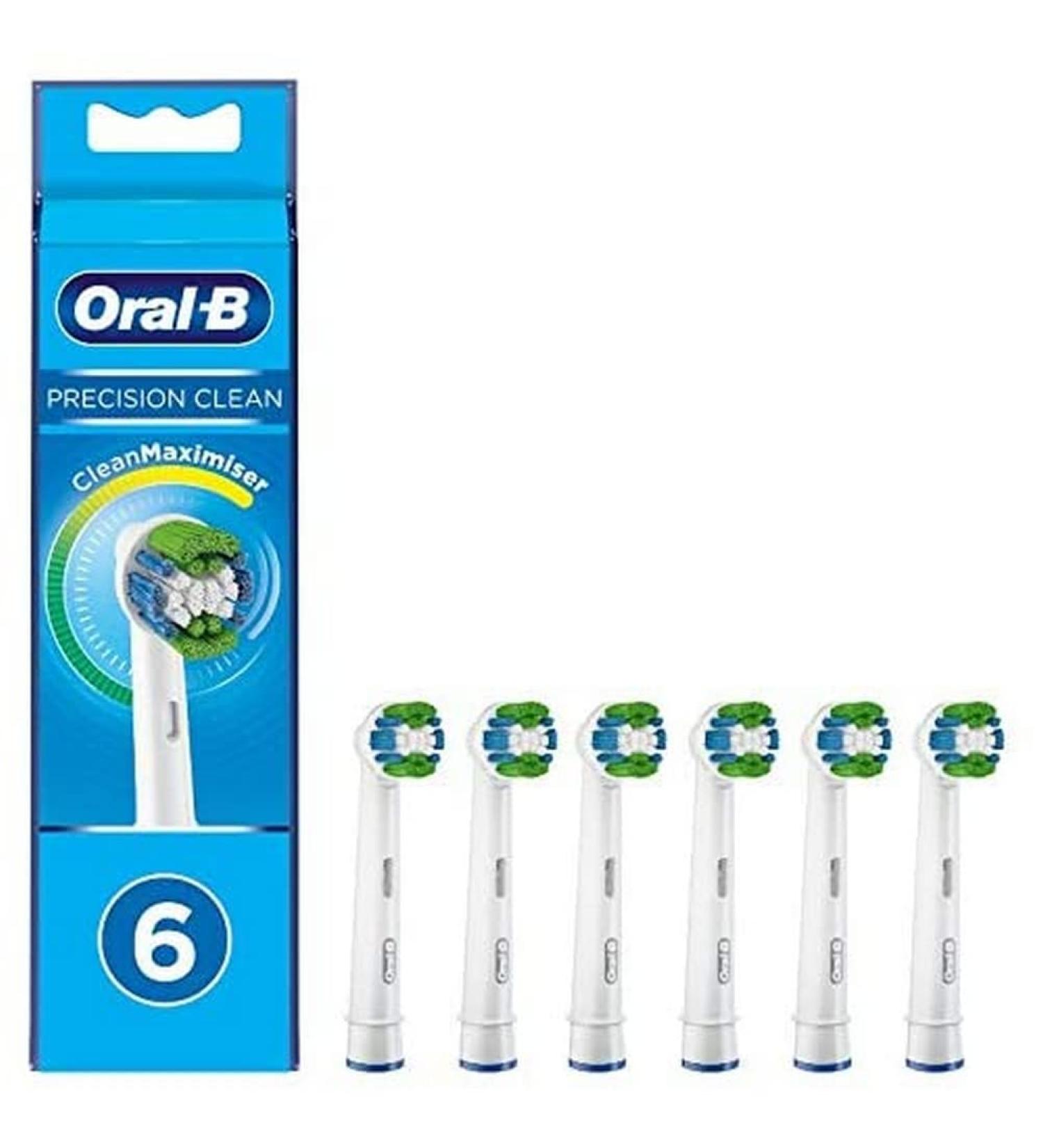 Oral-B Precision Clean Brush Heads Pack of 6 with CleanMaximiser Bristles - Buy Online on SooperMarket.com