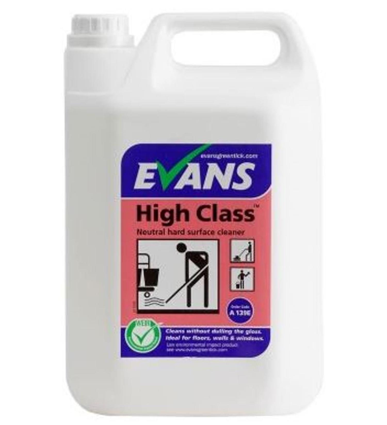 Evans High Class Perfumed Neutral Hard Surface Cleaner 5 L Bottle