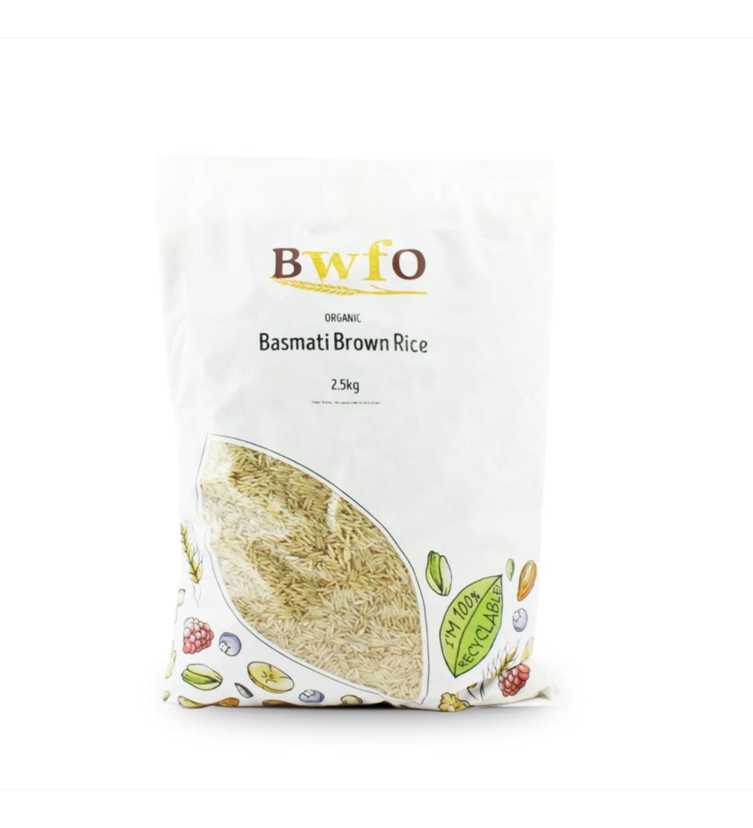 Organic Basmati Brown Rice 2.5kg (BWFO)