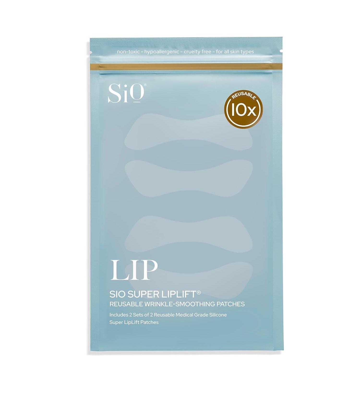 SiO LipLift Beauty Patches - Overnight Wrinkle Reducer for Lips & Smile | Clinically Tested Reusable 4-Week Supply - Shop Now - Buy Online on SooperMarket.com