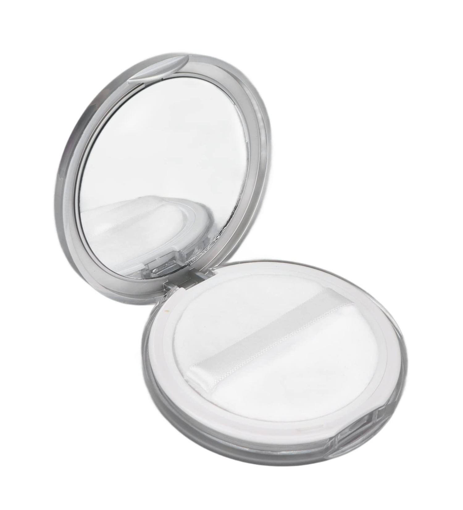 Flocking Powder Face Powder Powder Container Set Empty Preventative Leak Flocking Powder Puff Refillable Loose Compact Container HD Mirror Face Powder Compact With Mirror for Travel Cheeks - Buy Online on SooperMarket.com