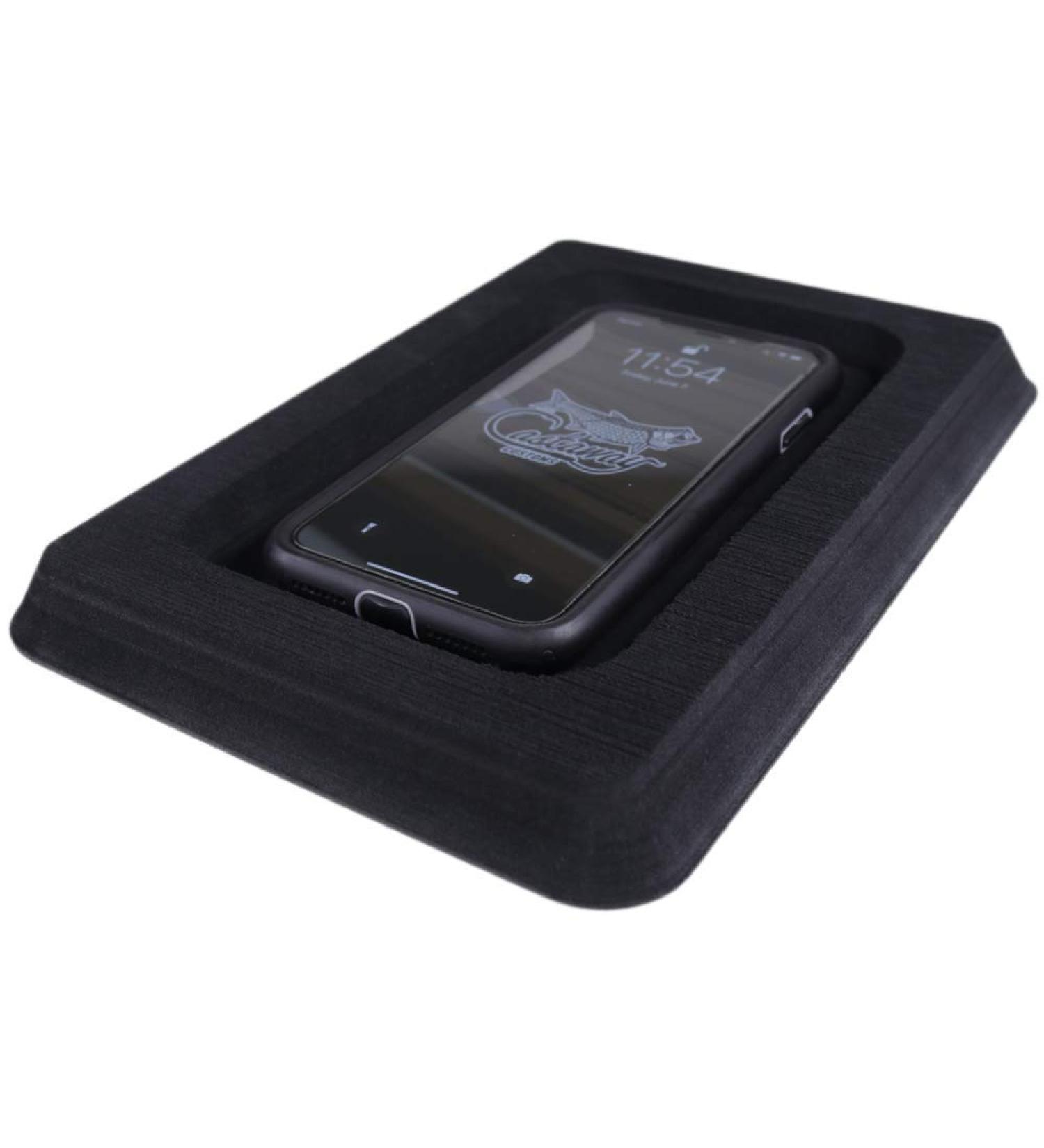 Castaway Customs SeaDek Foam Cell Phone Holder for Boats - Fishing Boat Dash Accessory | 3M Adhesive Backing - Single Black - Buy Online on SooperMarket.com