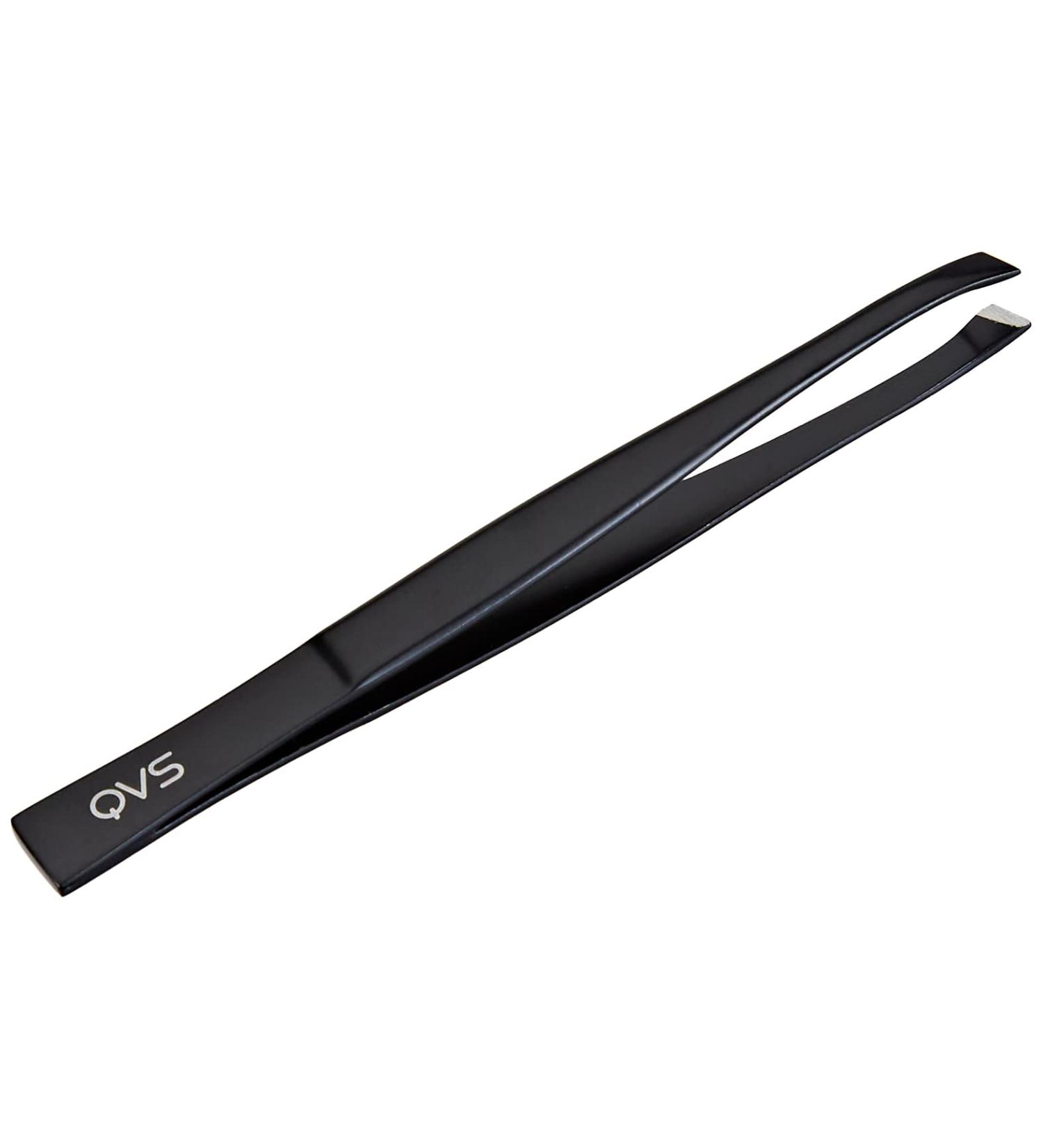 QVS Slant Tip Tweezers - Precision Beauty Tool, 0.3 Ounce - Buy Online on SooperMarket.com