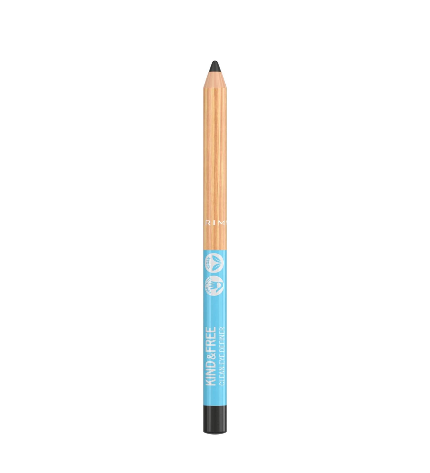 Rimmel London - Kind & Free Eye Definer 100% Vegan Ultra-Creamy Buttery Texture Intense Pigmentation Lasts Up to 12 hours Pitch - 001 - Buy Online on SooperMarket.com