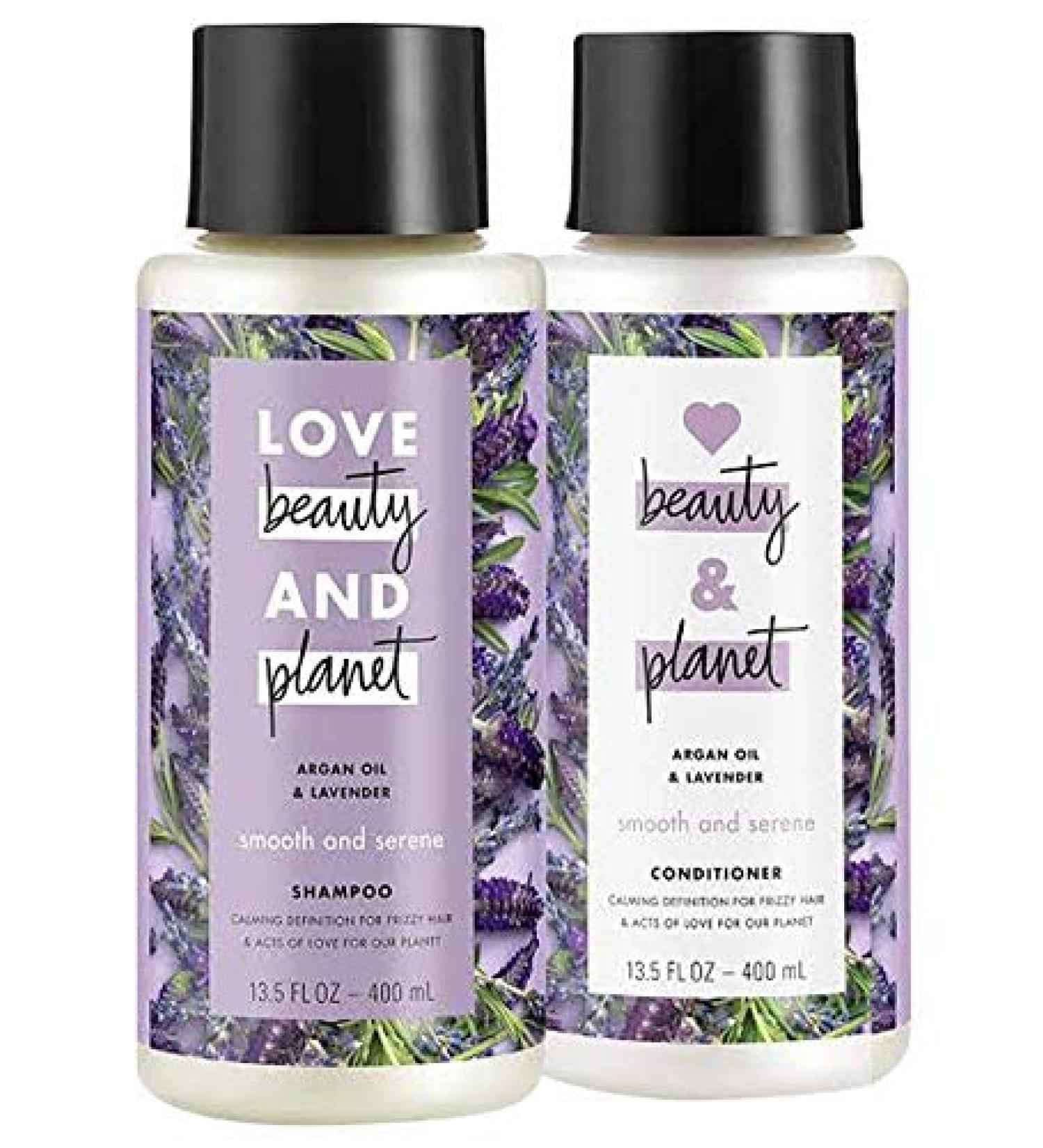 Love Beauty & Planet Argan Oil & Lavender Shampoo & Conditioner Set 13.5oz - Buy Online on SooperMarket.com