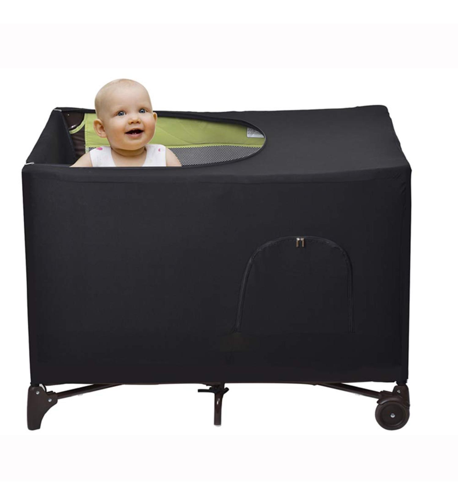 Crib Tent Cover Stretchy Blackout Tent for Pack N Play  Bed Darkening Cover Tent for Indoor or Outdoor Portable to Sleeping or Play - Buy Online on SooperMarket.com