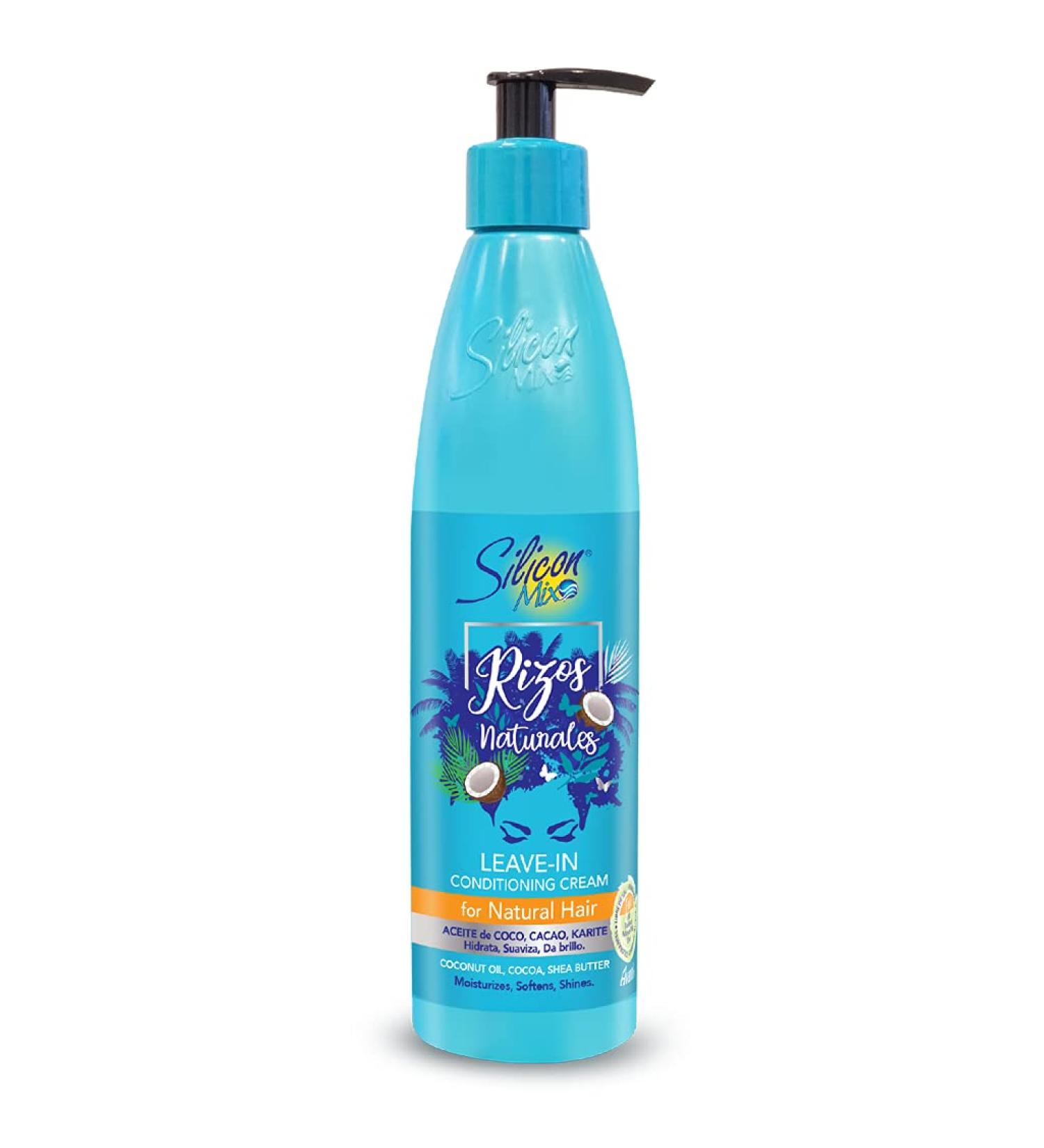 Silicon Mix LEAVE-IN CONDITIONER FOR NATURAL HAIR | RIZOS NATURALES|FOR CURLY AND AFRO HAIR | CONDITIONER CREAM| 8.5 Oz |