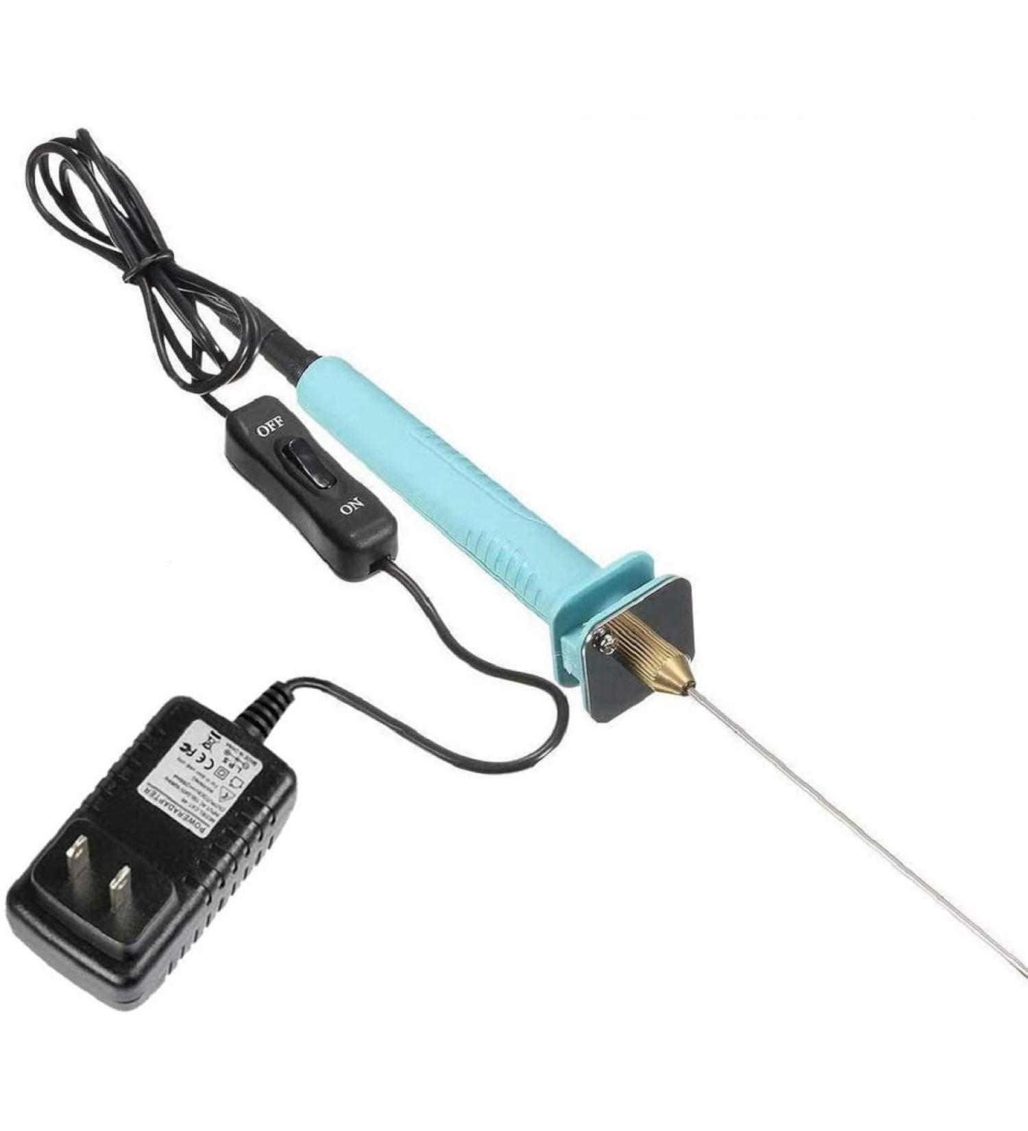Electric Hot Knife Foam Cutter  Vickes Cutting Hot Pen Hot Wire Cutter 15W Electric Foam Cutting Machine Pen 10CM Styrofoam Cutter Heat Cutting Tool Kit - Buy Online on SooperMarket.com