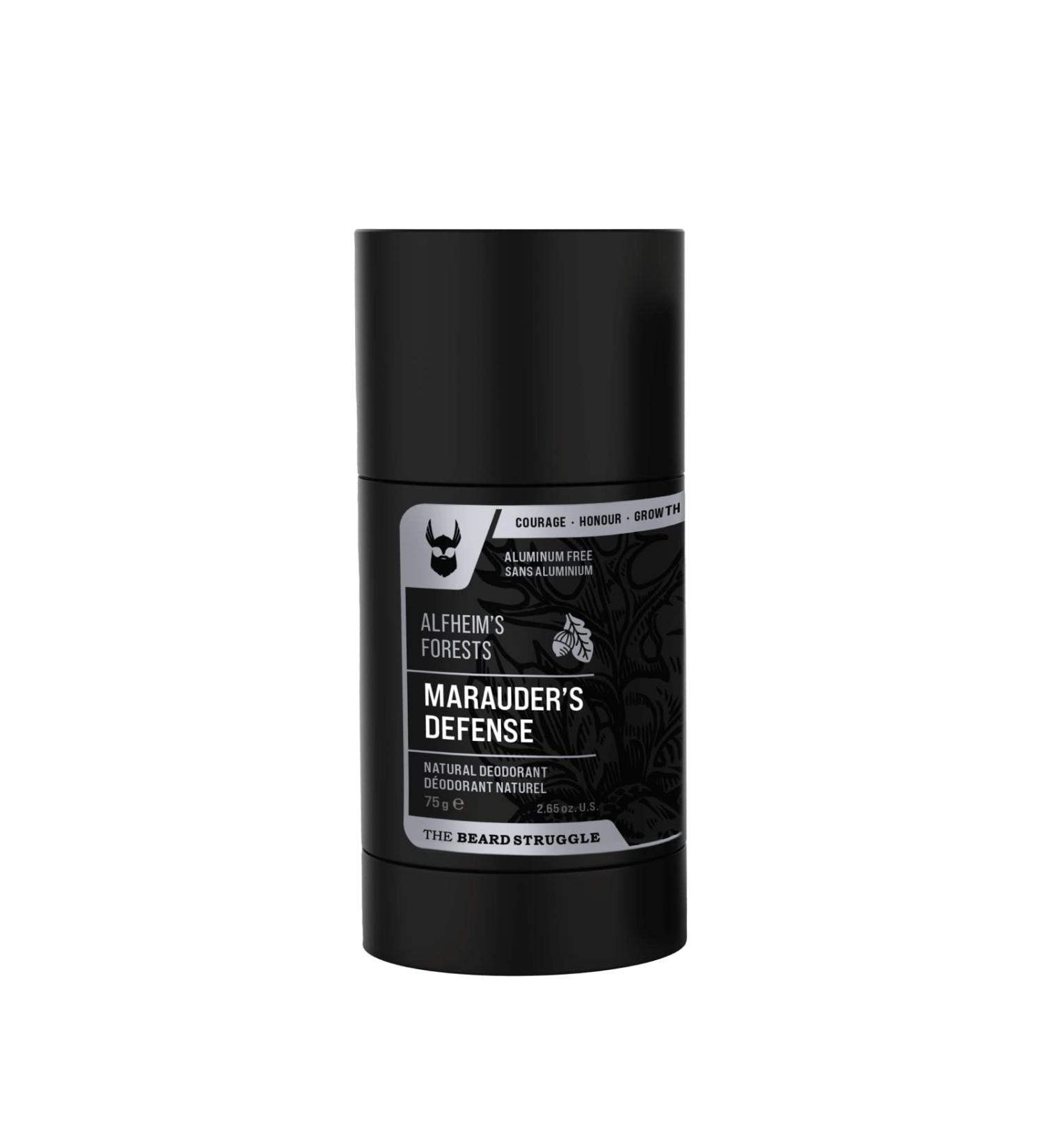 The Beard Struggle Natural Deodorant - Marauder s Defense - 100% Natural Deodorant - Aluminum Free - Charcoal Infused - Silver Collection Alfheim's Forests - Buy Online on SooperMarket.com