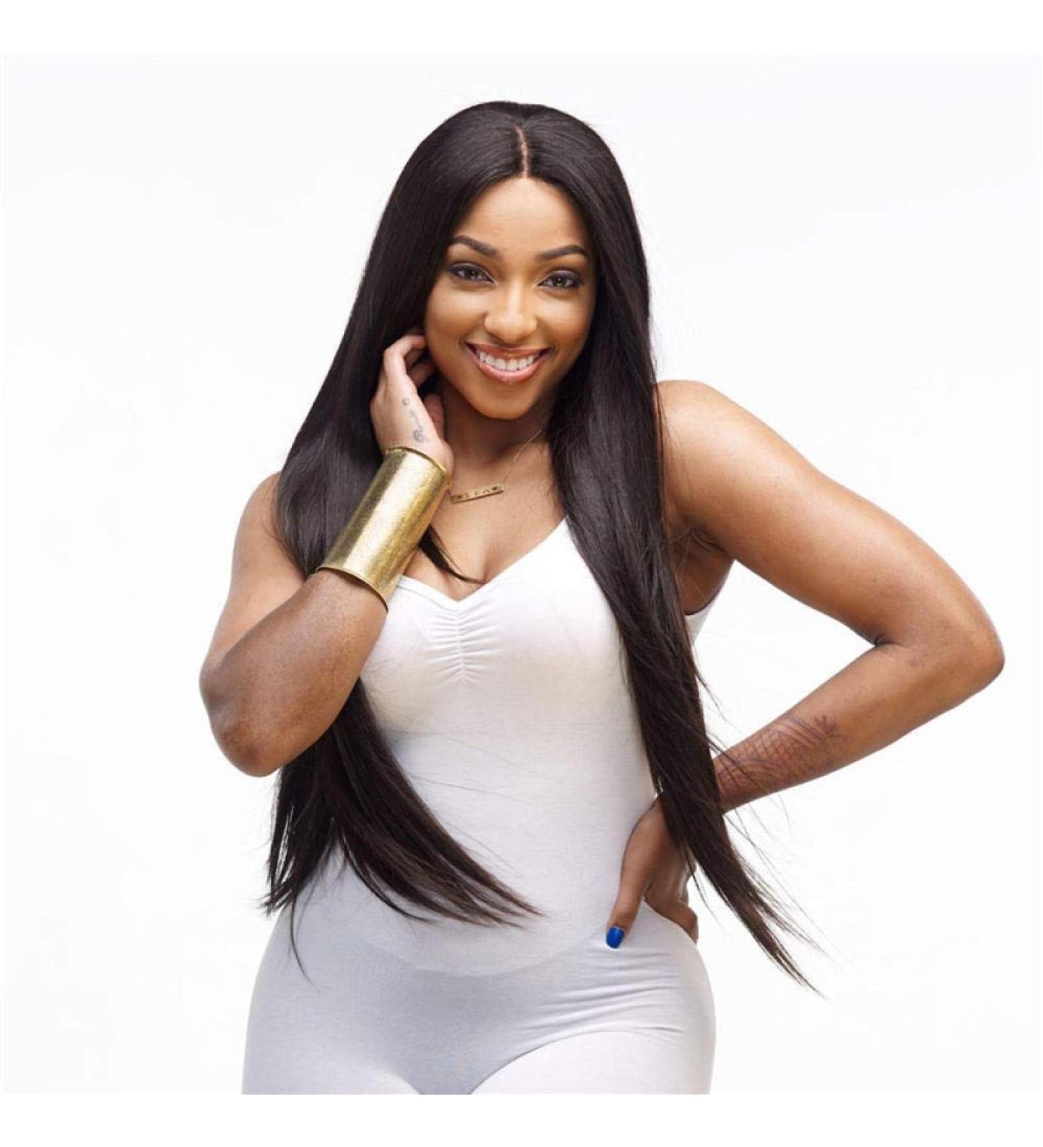 Shop European & American Long Straight Black Chemical Fiber Wigs | Dark Brown Headgear - Buy Online on SooperMarket.com