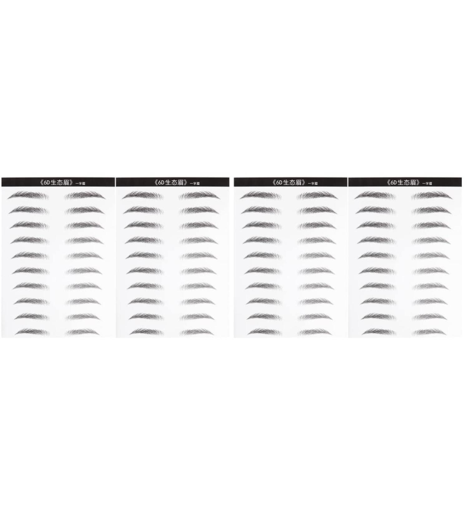 NOLITOY 4 Sheets Pairs 6d Eyebrow Sticker Brow Tatoo Eyebrow Makeup Tools Eyebrow Stickers 3 Proof - Buy Online on SooperMarket.com