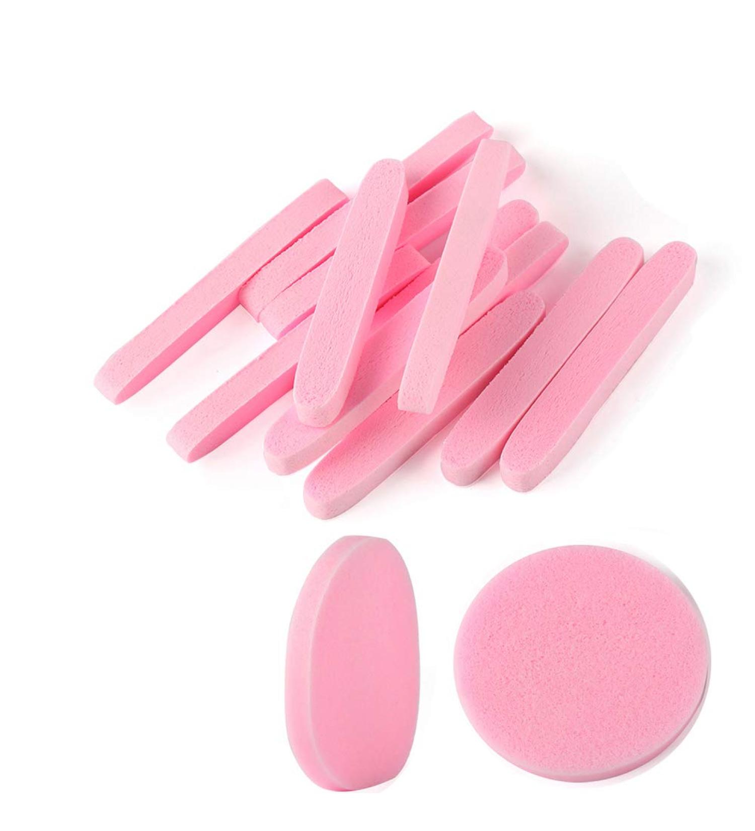 120 Count PVA Facial Sponge for Makeup Removal and Exfoliating - Pink Spa Pads for Women - Buy Online on SooperMarket.com