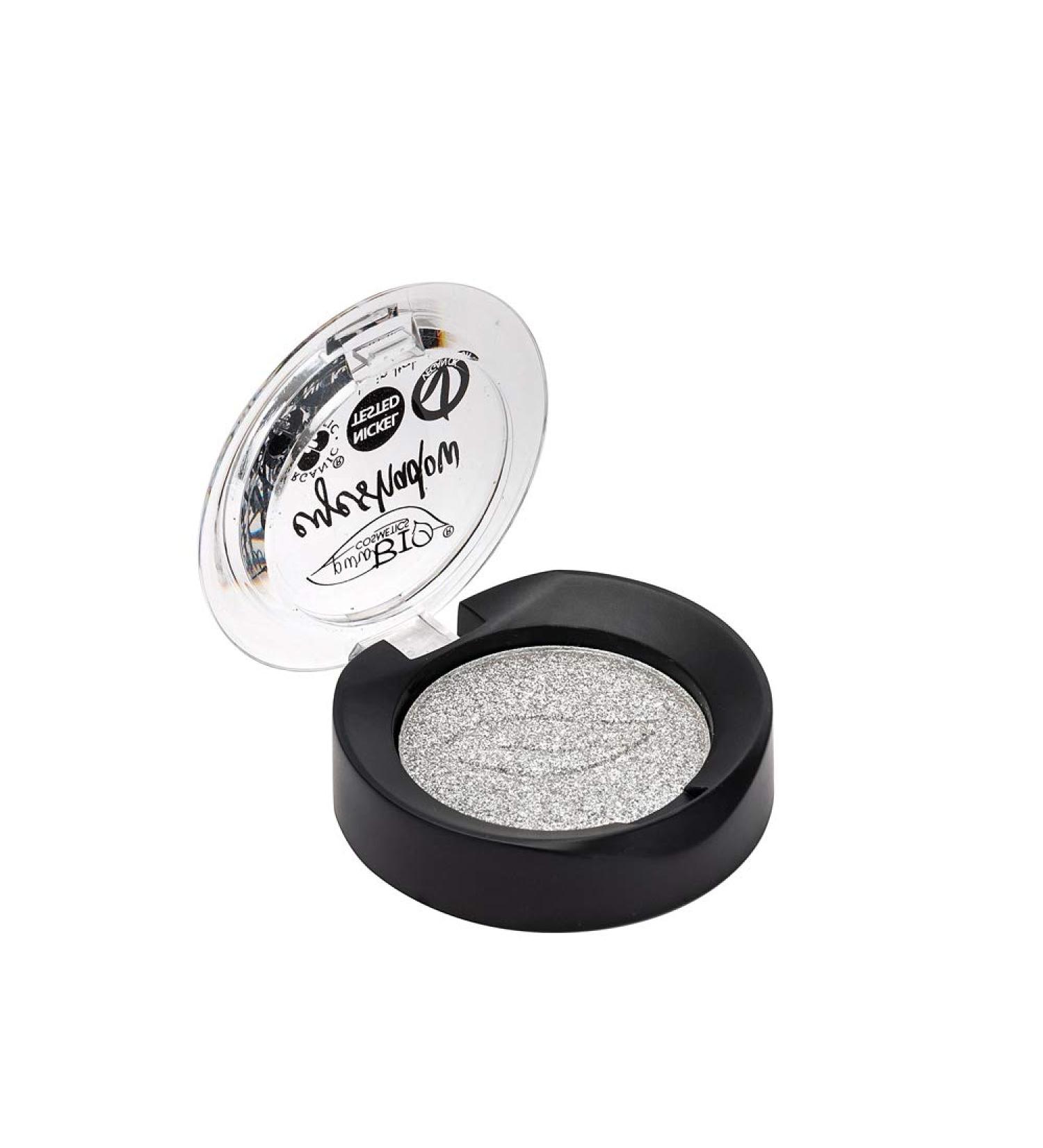 Purobio Compact Cheeky Coral Marbled Blusher For the perfect glow multitonal powder color apricot cheek HEAT gel formula water-based color pigment glossy-gloss finish rose flash No. 23 silver 1 piece (1 Pack)