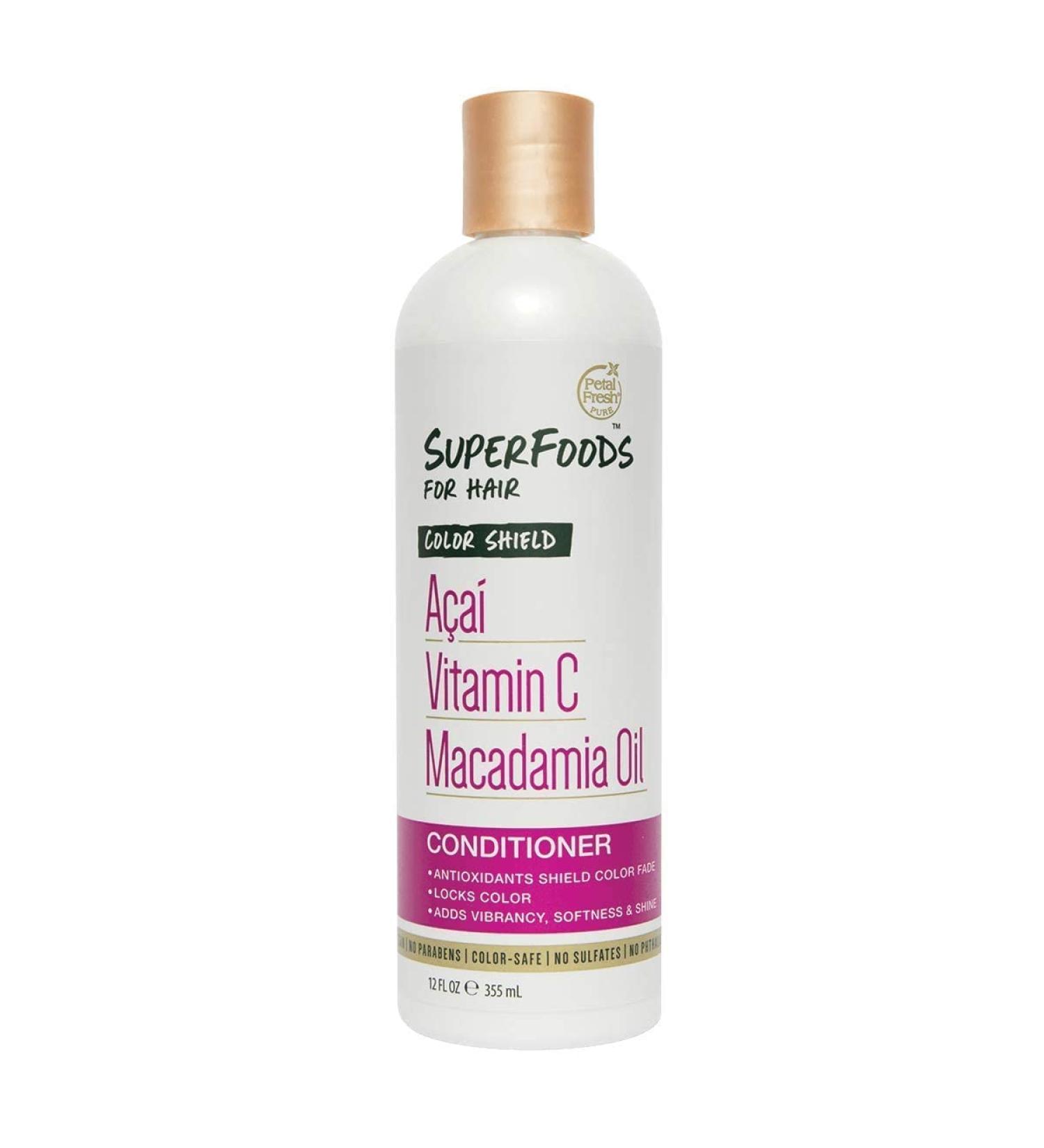 Petal Fresh SuperFoods Color Shield Conditioner Acai Vitamin C Macadamia Oil 12 fl oz (355 ml)