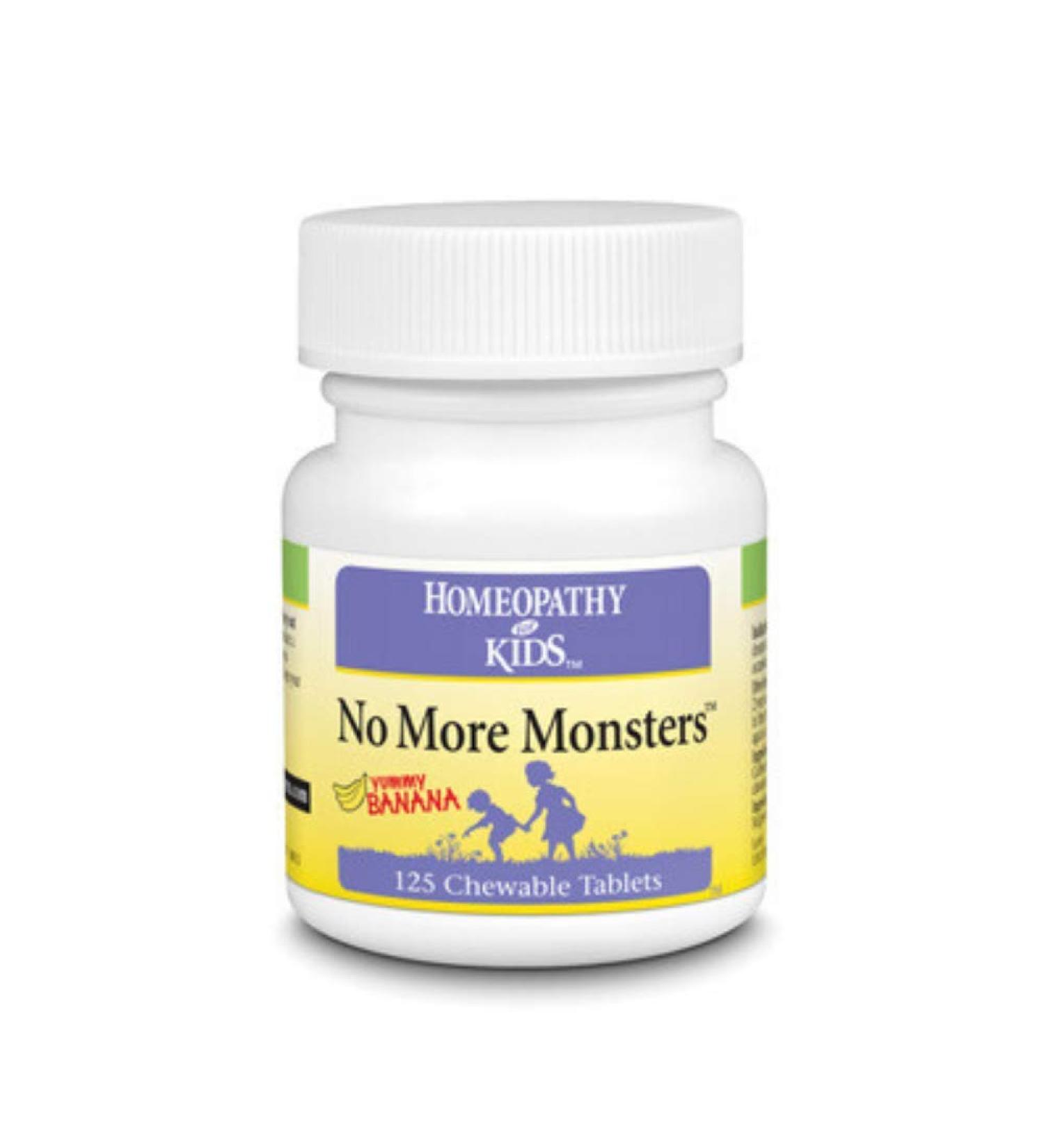 NatraBio Children's No More Monsters Yummy Banana Natural Flavor 125 Mini Tablets
