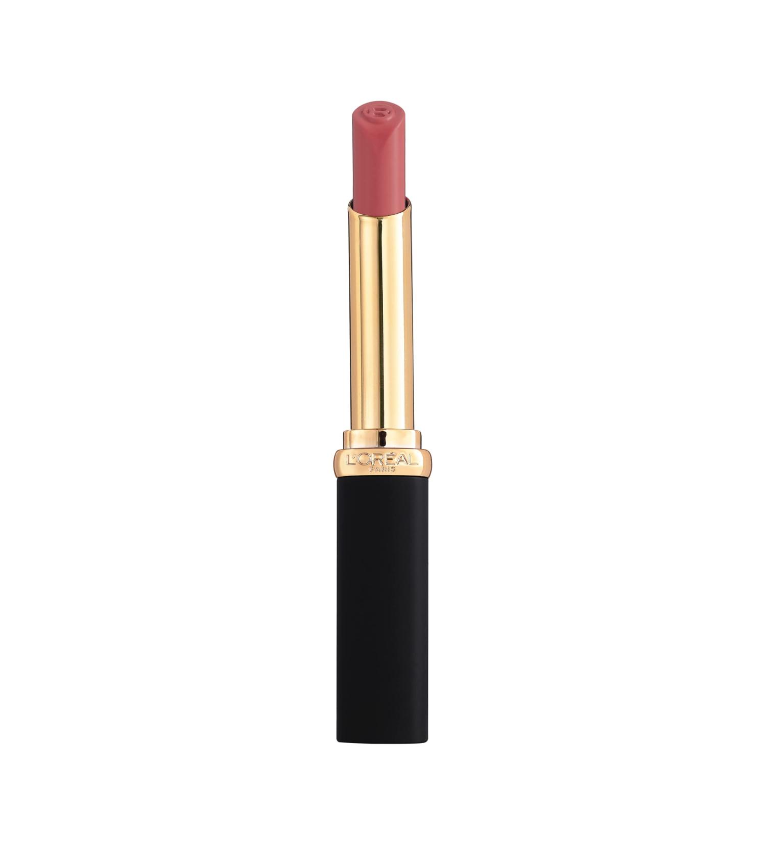 L'Or al Paris Color Riche Intense Volume Matte Lipstick - 16H Long-Wear Hyaluronic Acid Infused - 633 Rosy Confident - Buy Online on SooperMarket.com