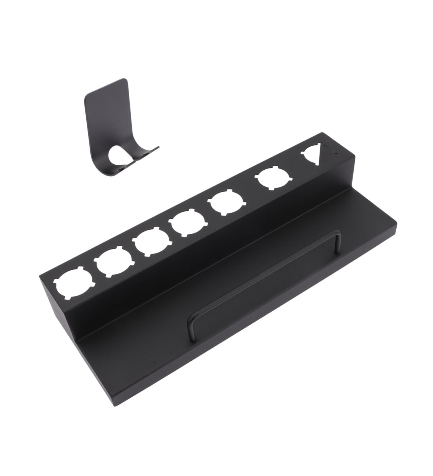 Gogogmee Curling Iron Rack Pumice Stone for Feet Hair Curler Wall Rack Hair Dryer Stand Stainless Steel Black - Buy Online on SooperMarket.com