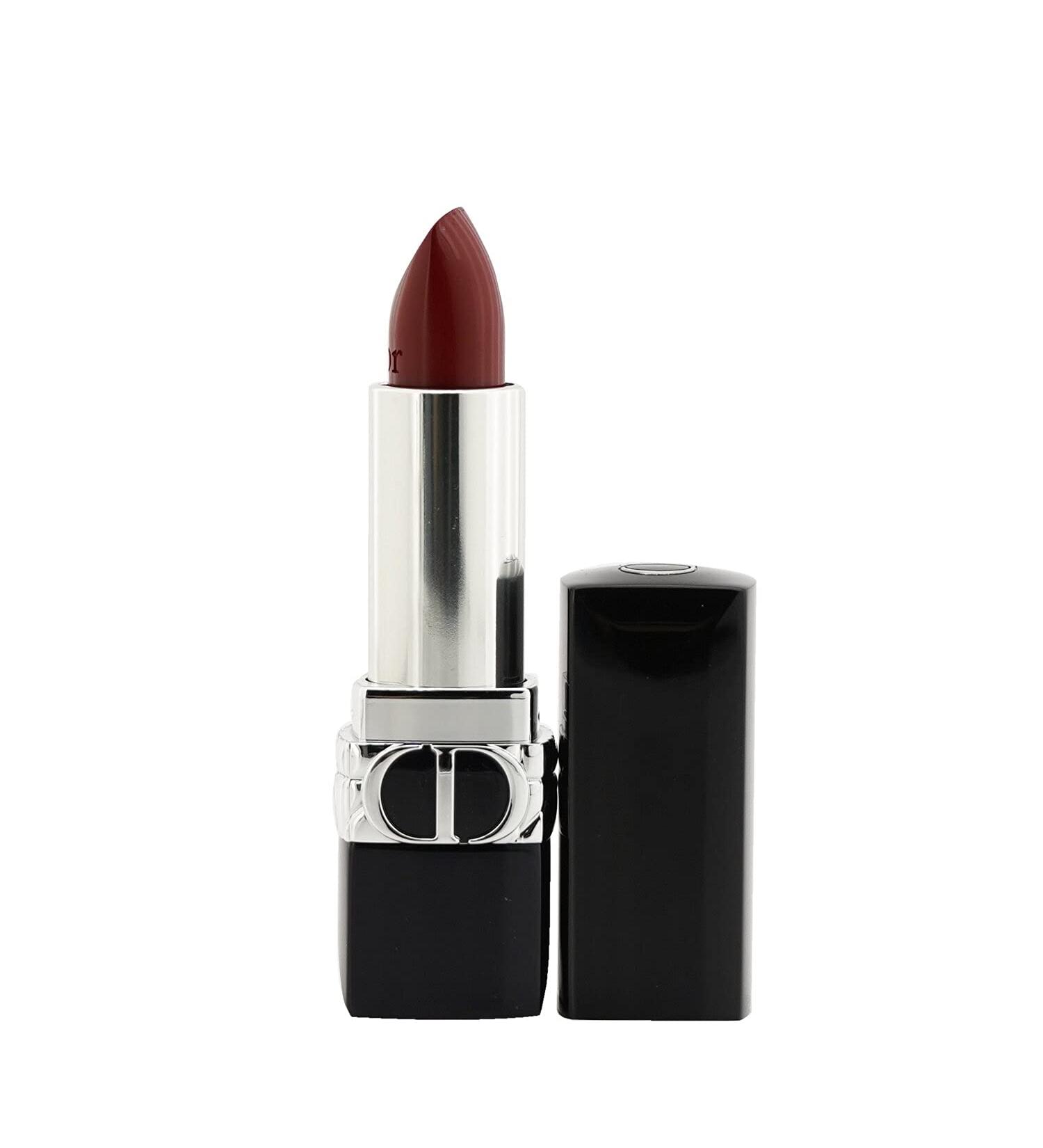 Dior Christian Rouge Couture Refillable Lipstick #743 Rouge Zinnia - Satin Finish 3.5g | International Shipping Available - Buy Online on SooperMarket.com