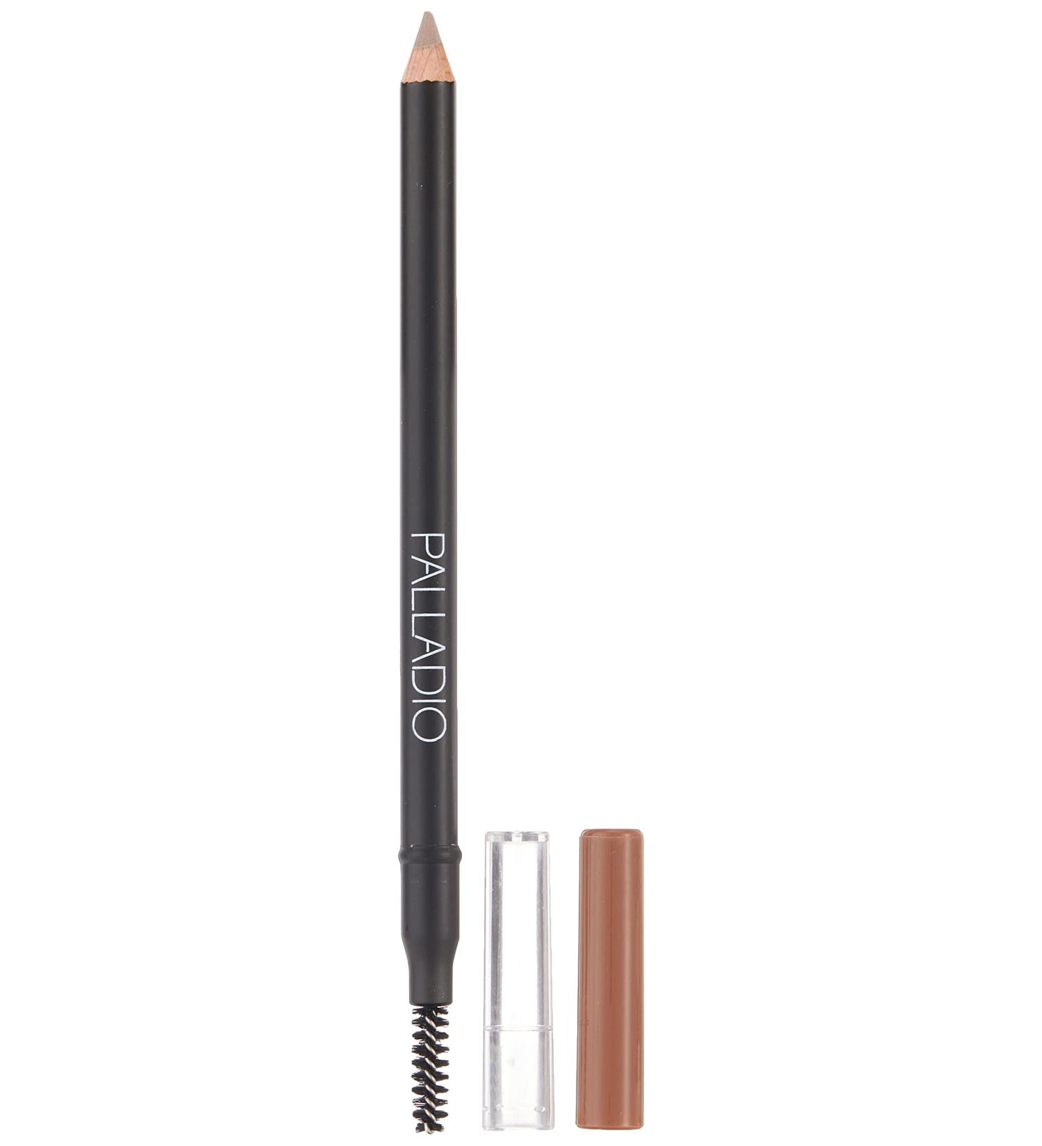 Palladio Brow Pencil & Brush - Taupe | Define and Fill Eyebrows with Precision - Buy Online on SooperMarket.com