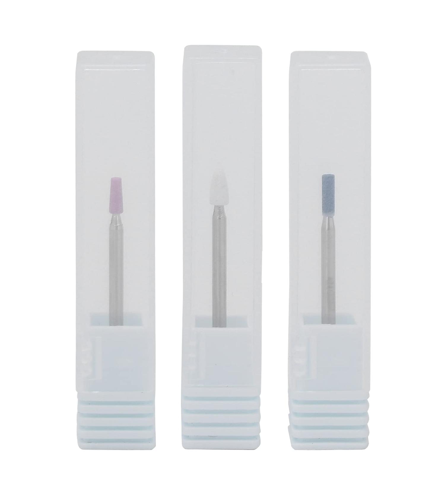 3PCS Nail Drill Kit - Professional Acrylic Gel Nail File & Skin Remover - Manicure & Pedicure Tools for Home & Salon Use with Storage Box - Buy Online on SooperMarket.com