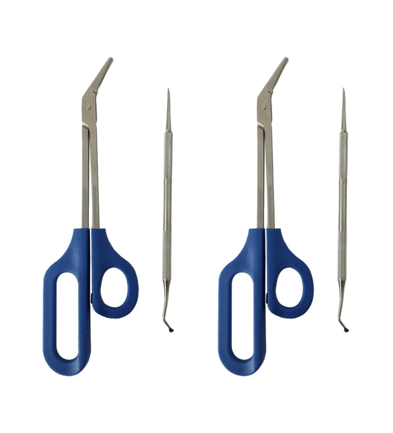 FOMIYES 2 Sets Daily Life Grooming Kit Stainless Steel Limas De U as Silver Color Fingernail Files Everyday Dal for a Friend Nail Kit Manicure Kit Elder Nail Long Handle - Buy Online on SooperMarket.com