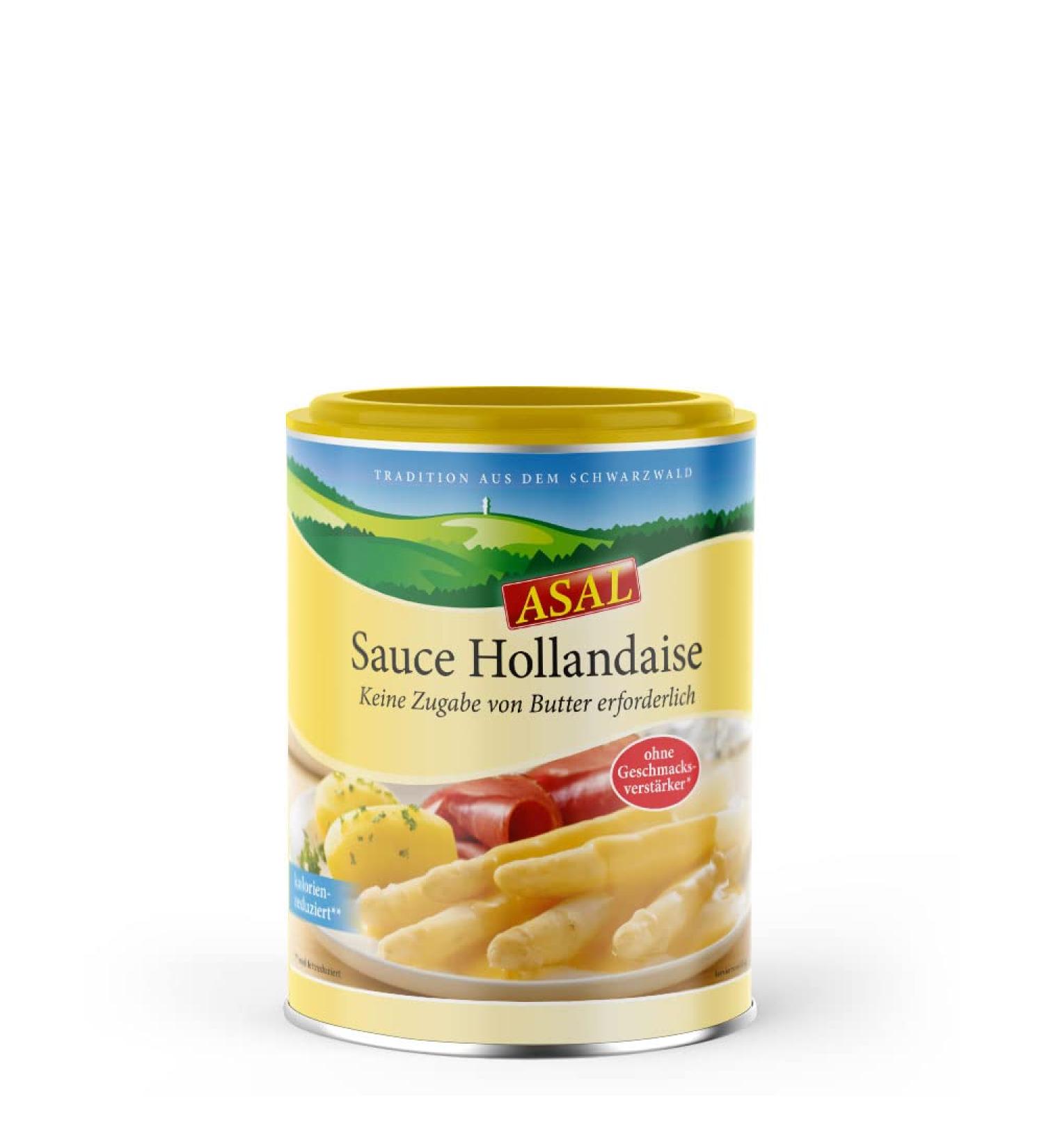 Sauce hollandaise calorie reduced without flavor enhancers for 2.5 liters-delicious fat-reduced and tender-creamy sauce for asparagus and vegetables gluten-free up to 90% less fat and 80% less carbohydrates child-like preparation with water no additional 