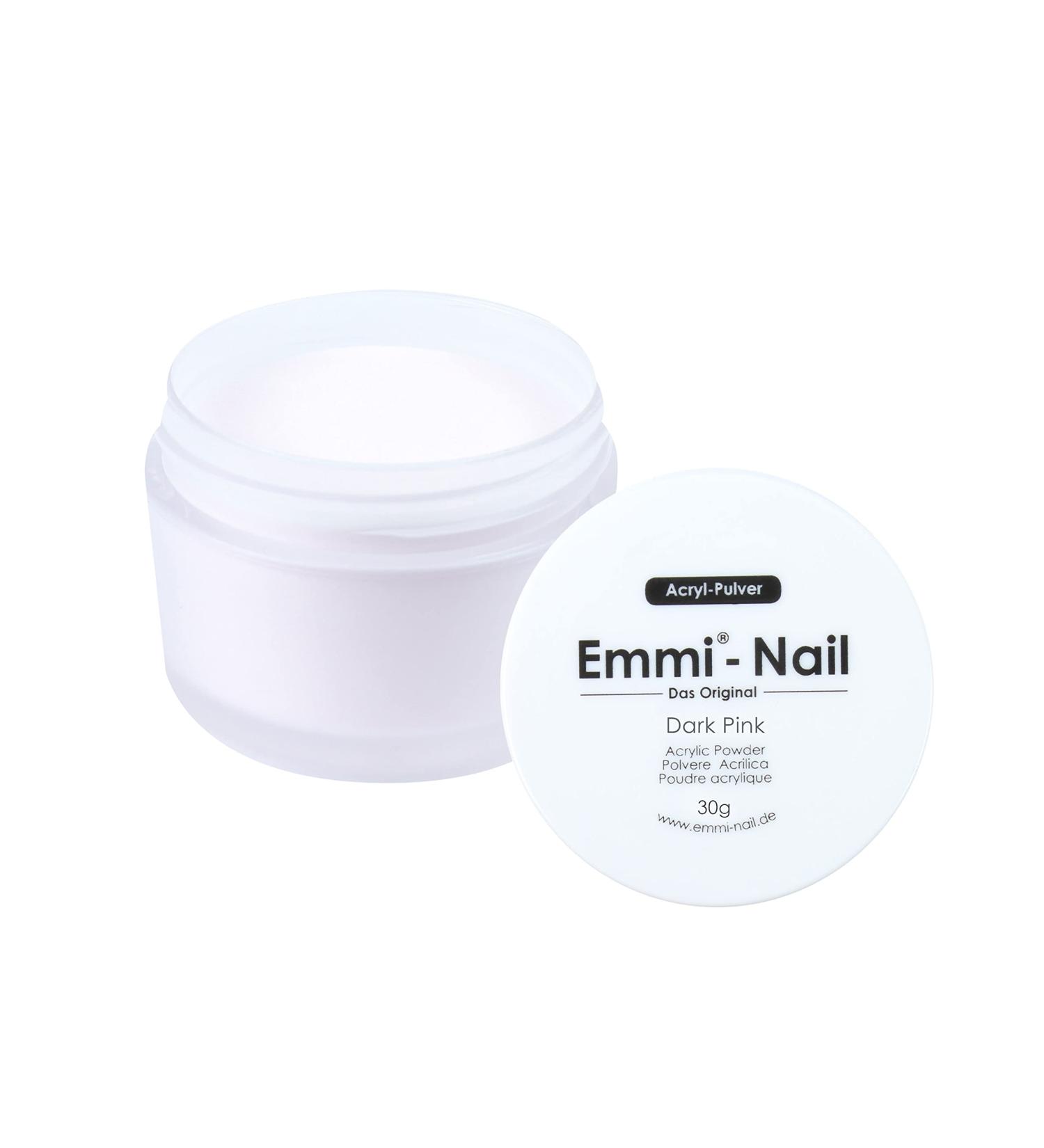 Emmi Nail Acrylic Powder - nail design with acrylic low odor natural look (30g dark pink") 30g "dark pink"