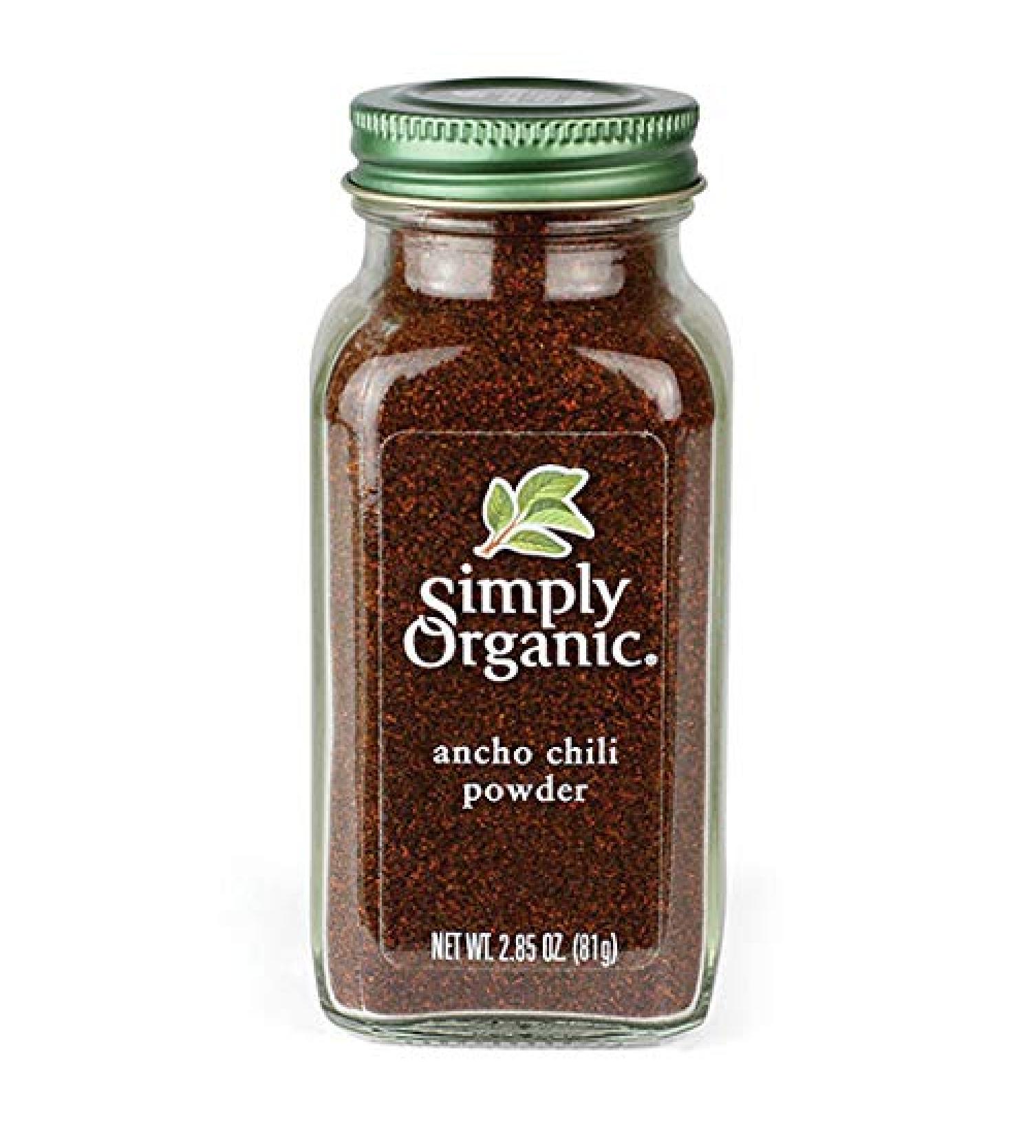 Certified Organic Ancho Chili Powder - 2.85 oz | Simply Organic - Buy Online on SooperMarket.com