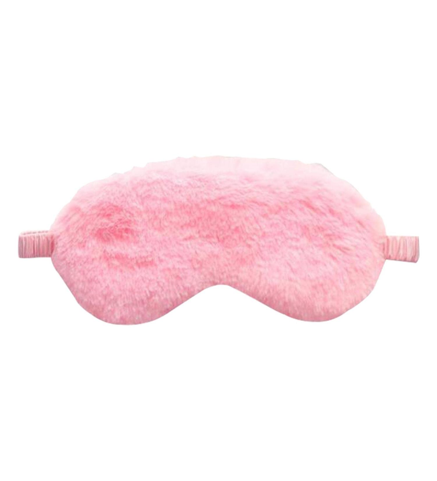 Soft Plush Pink Cloud Eye Mask - 1PC Cute Nap Blindfold for Healthier Sleep - Buy Online on SooperMarket.com