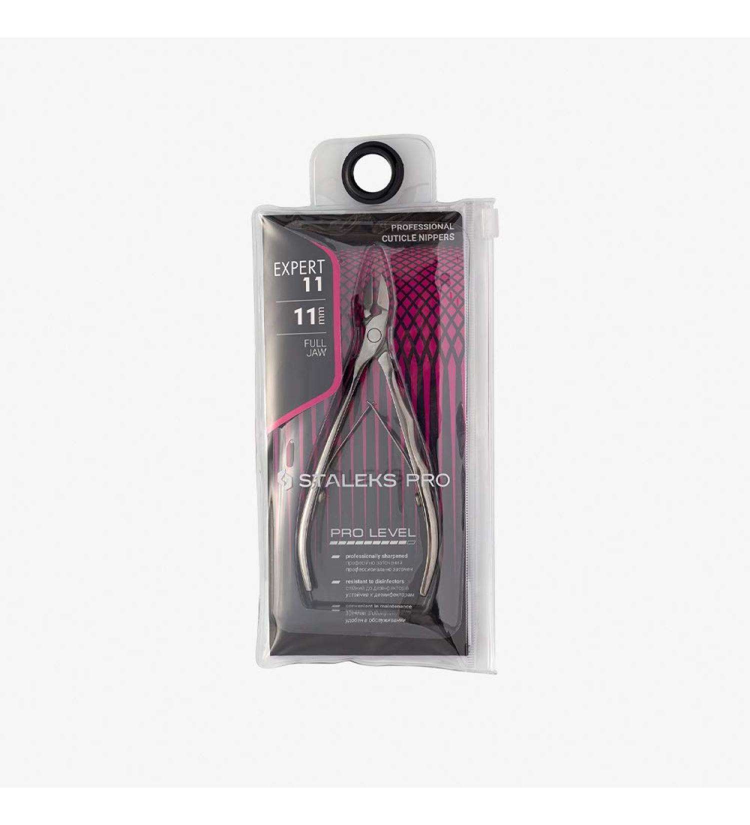 Staleks Pro Cuticle Nippers NE-11-11 Full Jaw 0.43 Inch - Expert Precision for Professional Results - Buy Online on SooperMarket.com