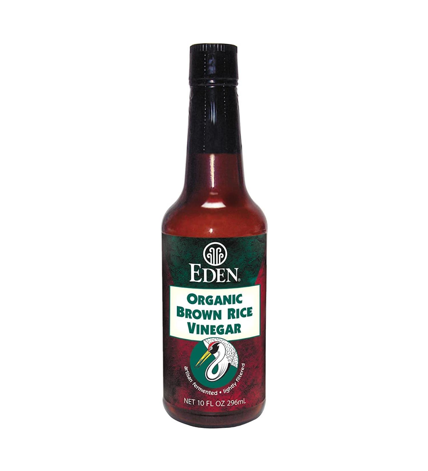 Eden Organic Brown Rice Vinegar 10 fl oz | Amber Glass Bottle | Imported - Buy Online on SooperMarket.com