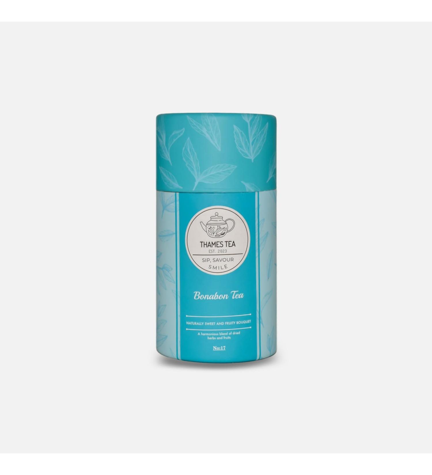 Thames Tea - Premium Flavoured Tea Selection for Luxury British Tea Experience | Liquorice Loose Leaf Tea in Tubebox by Bonabon - Buy Online on SooperMarket.com