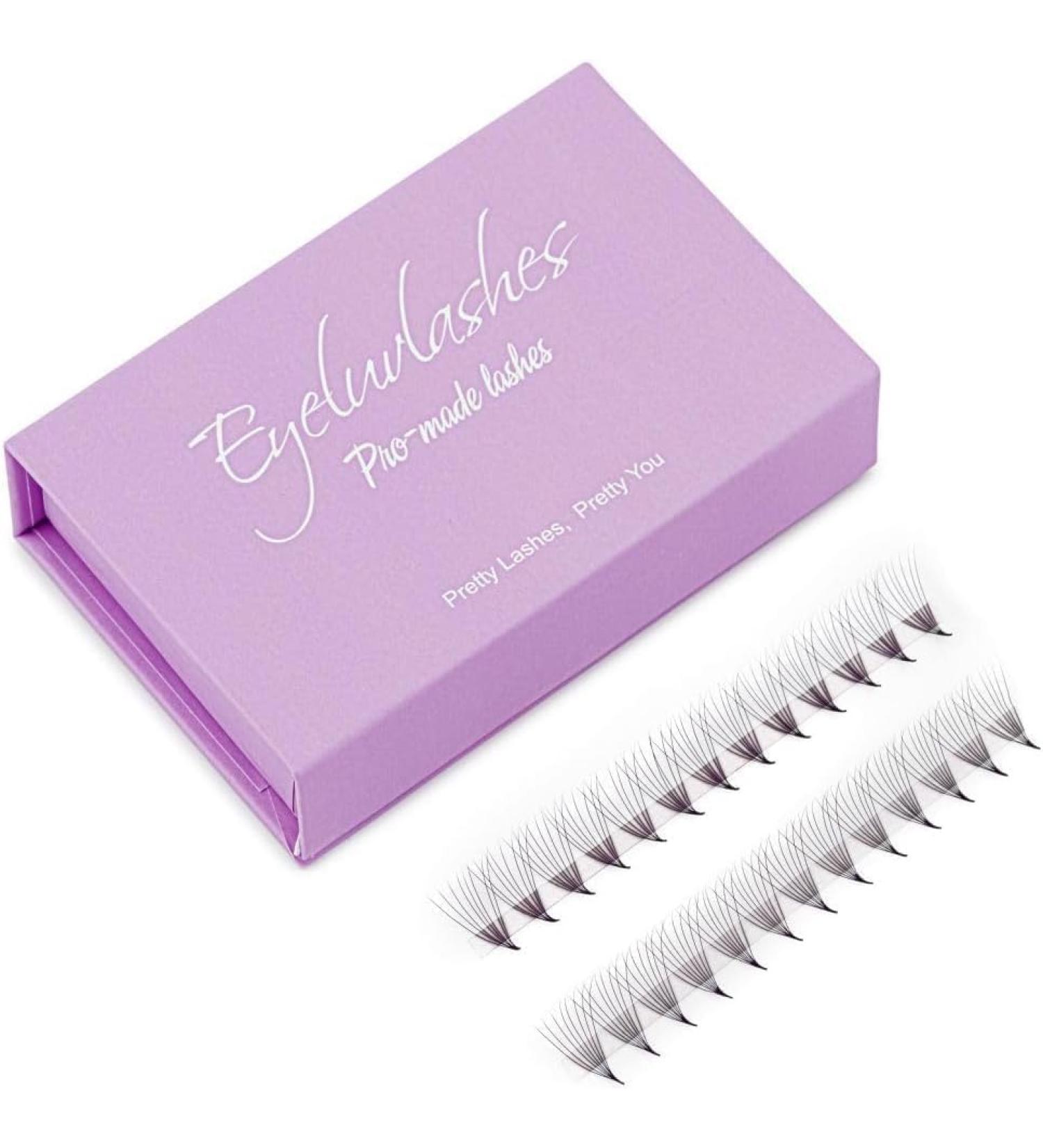 12D Pro-Made Fans on a strip speedy fans Pro Made Handmade Lash Fans Pointed Base Eyeluvlashes (D Curl 13mm length) - Buy Online on SooperMarket.com