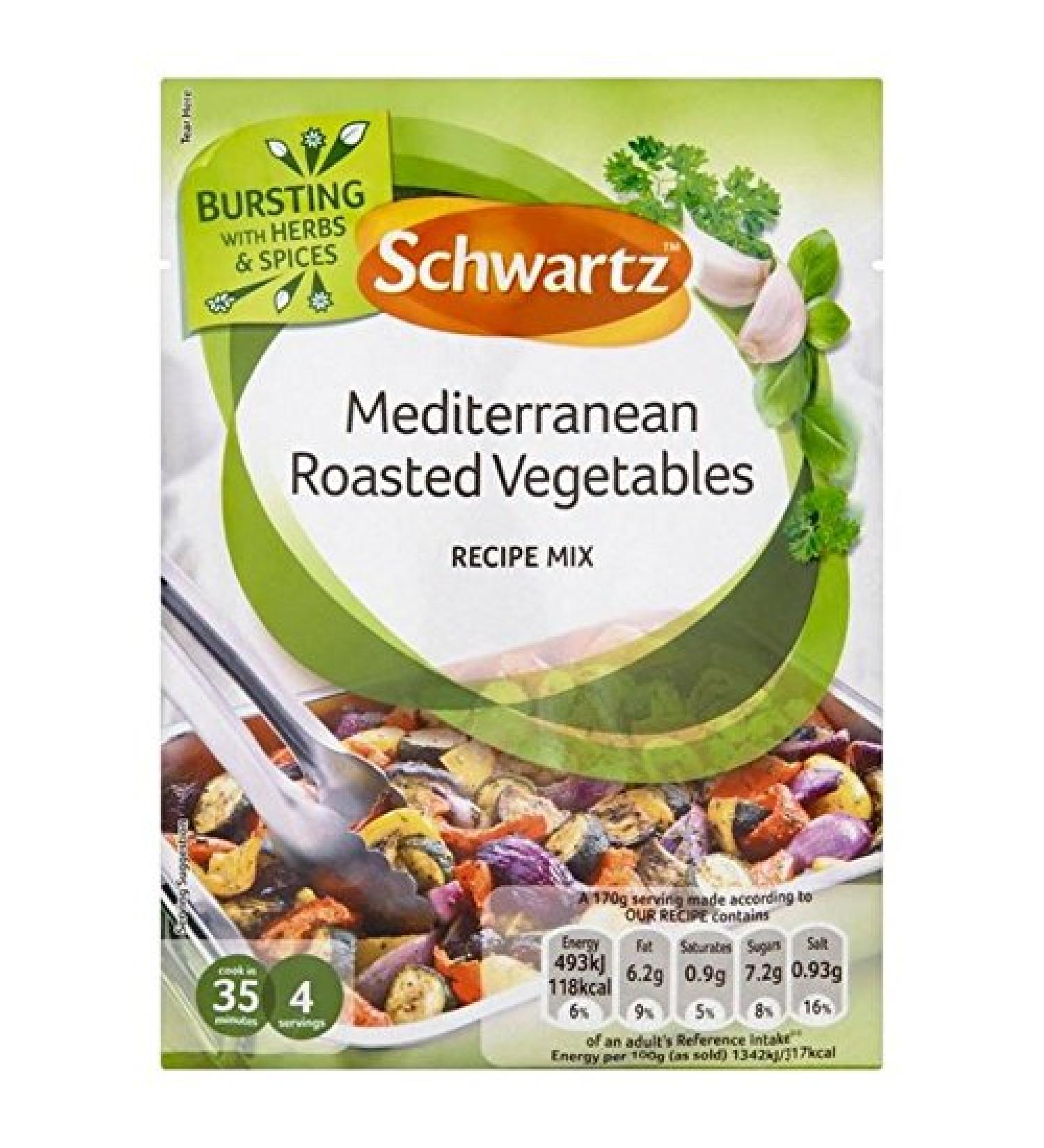 Schwartz Make It Fresh Roasted Vegetables 30g (Pack of 6)